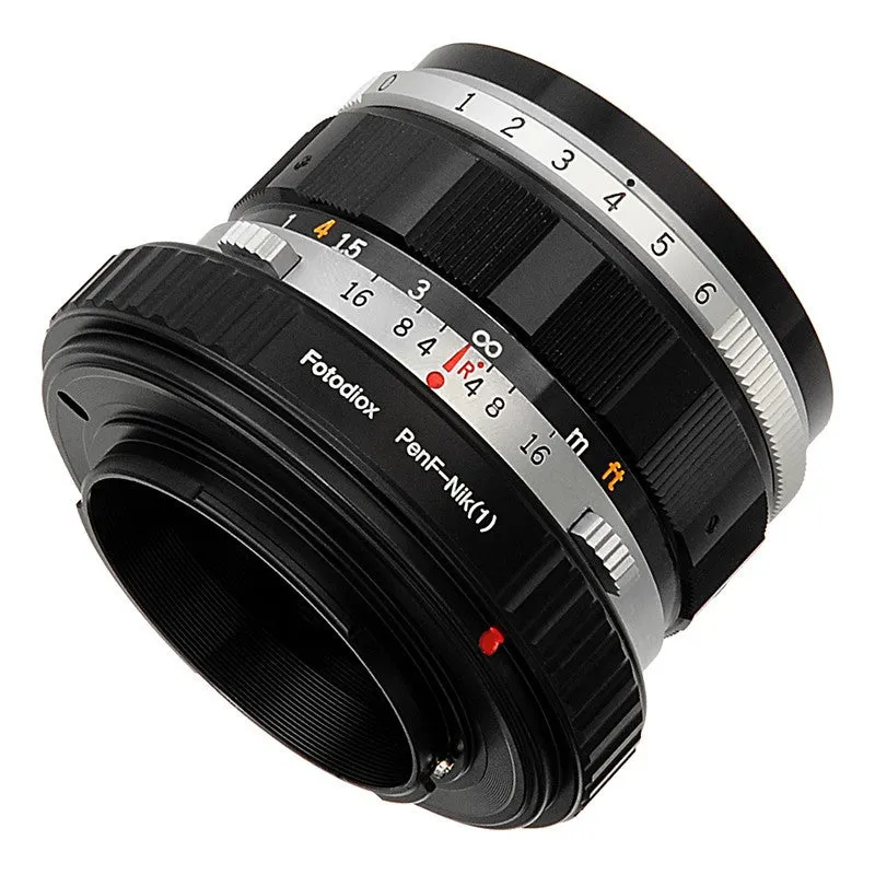 Fotodiox Lens Adapter - Compatible with Olympus Pen F SLR Lenses to Nikon 1-Series Mirrorless Cameras