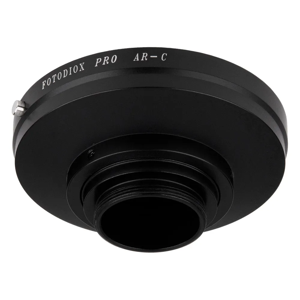 Fotodiox Pro Lens Adapter - Compatible with Konica Auto-Reflex (AR) SLR Lenses to C-Mount (1" Screw Mount) Cine & CCTV Cameras