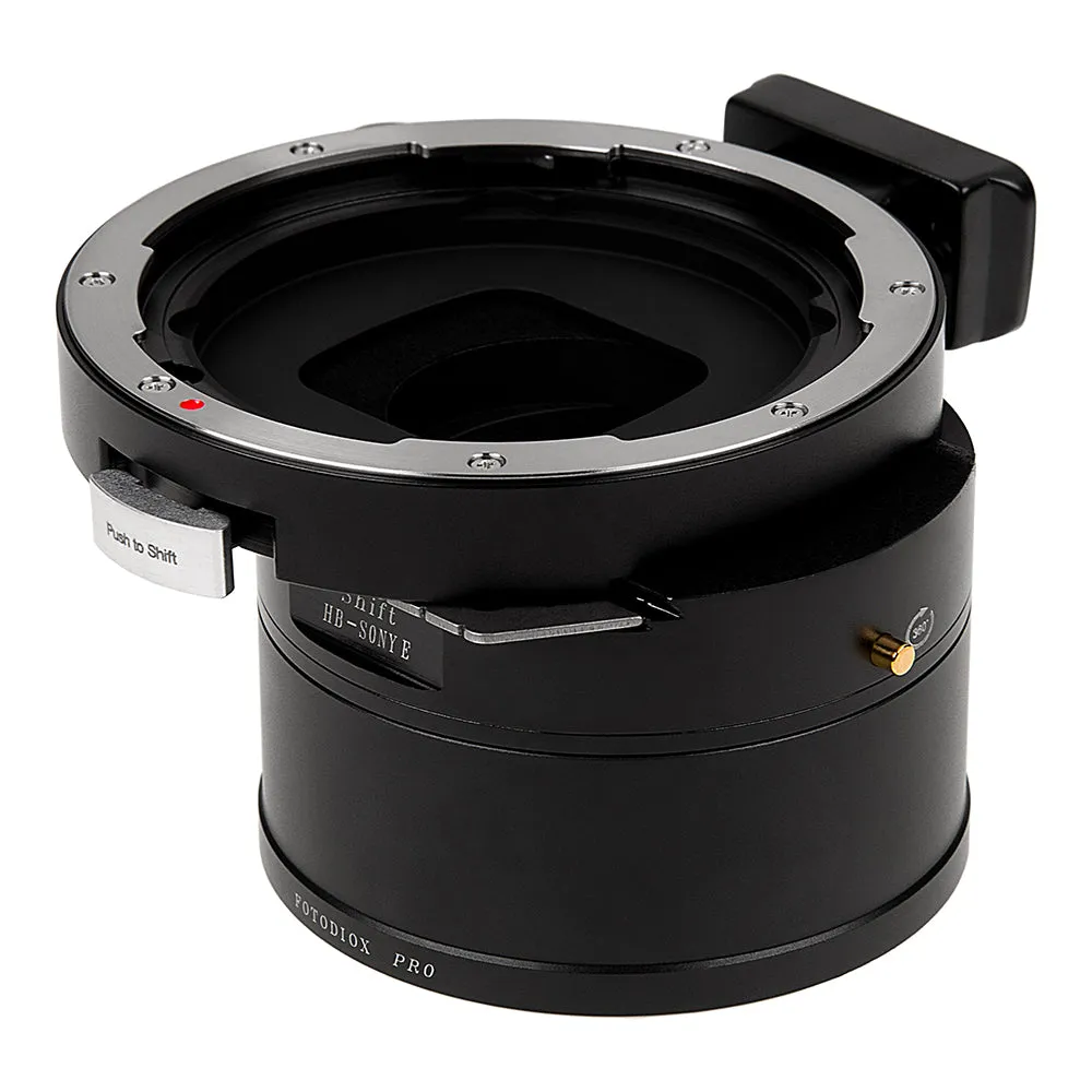 Fotodiox Pro Lens Mount Shift Adapter - Compatible With Hasselblad V-Mount SLR Lens to Sony Alpha E-Mount Mirrorless Cameras