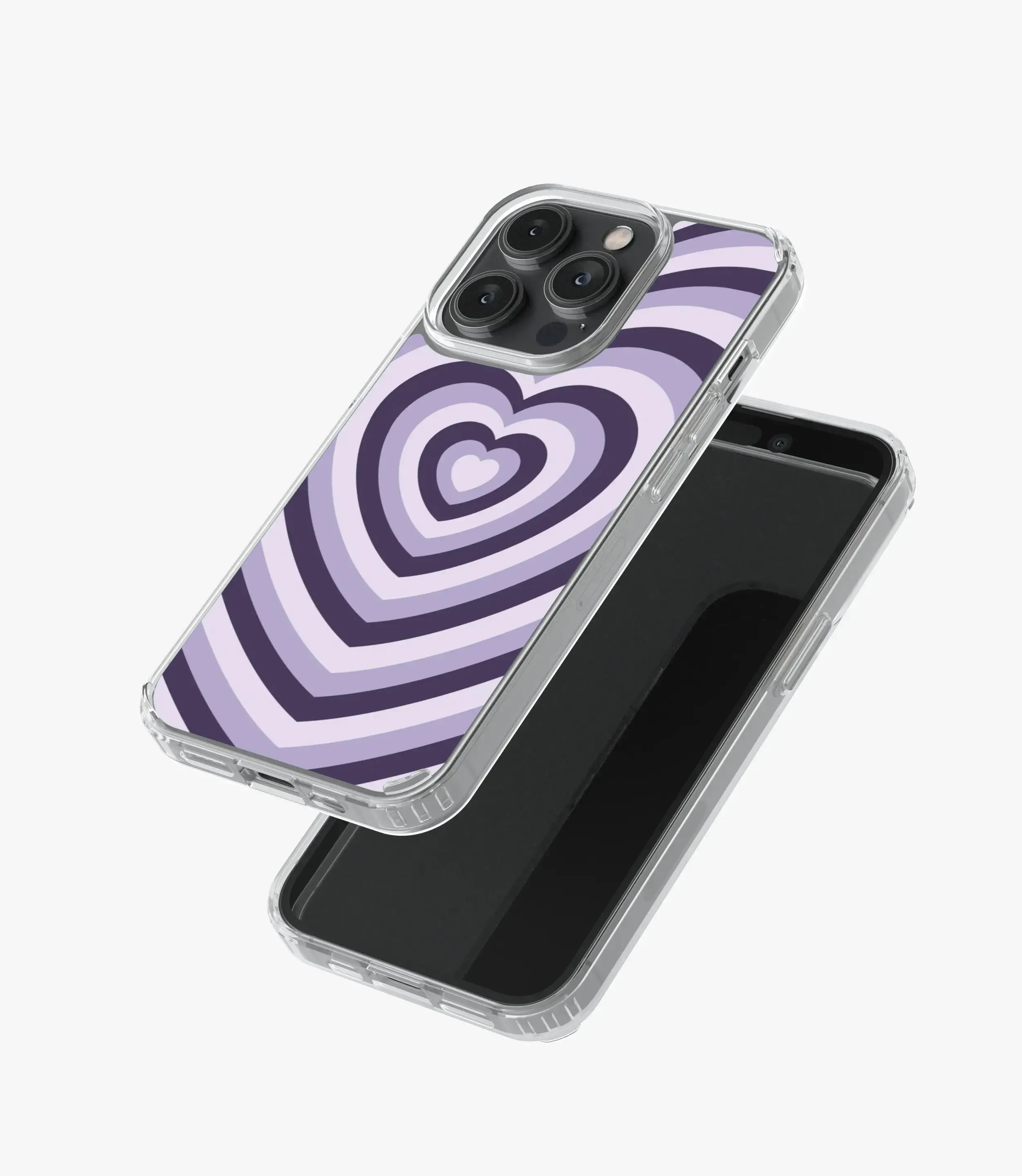 Grape & Smoke Heart Y2K Silicone Case