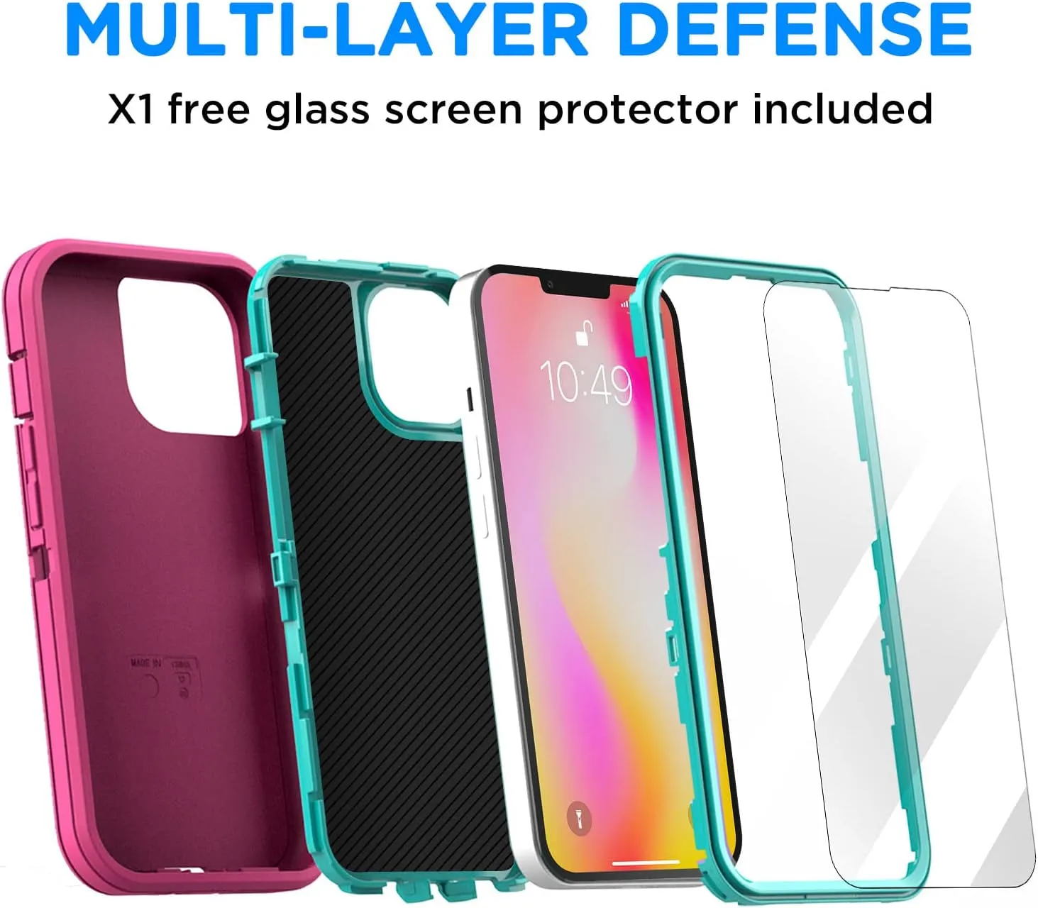 iPhone 14 Plus Case(6.7")  Protective Tough Durable Cover