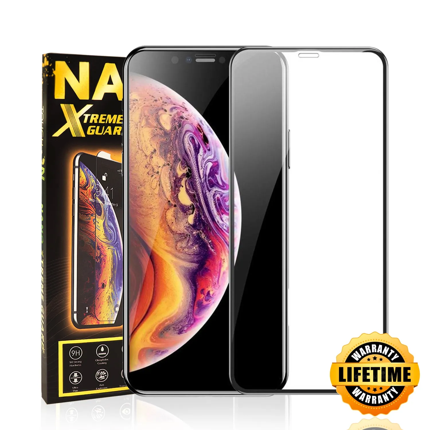 iPhone XS & X Screen Protector Tough On Tough Nano Xtreme Guard