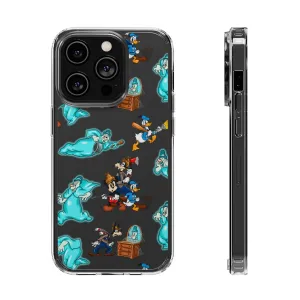 Lonesome Ghosts Halloween Clear Phone Case! Disney Inspired Hand drawn Unique Disneyland Magic Kingdom Gift