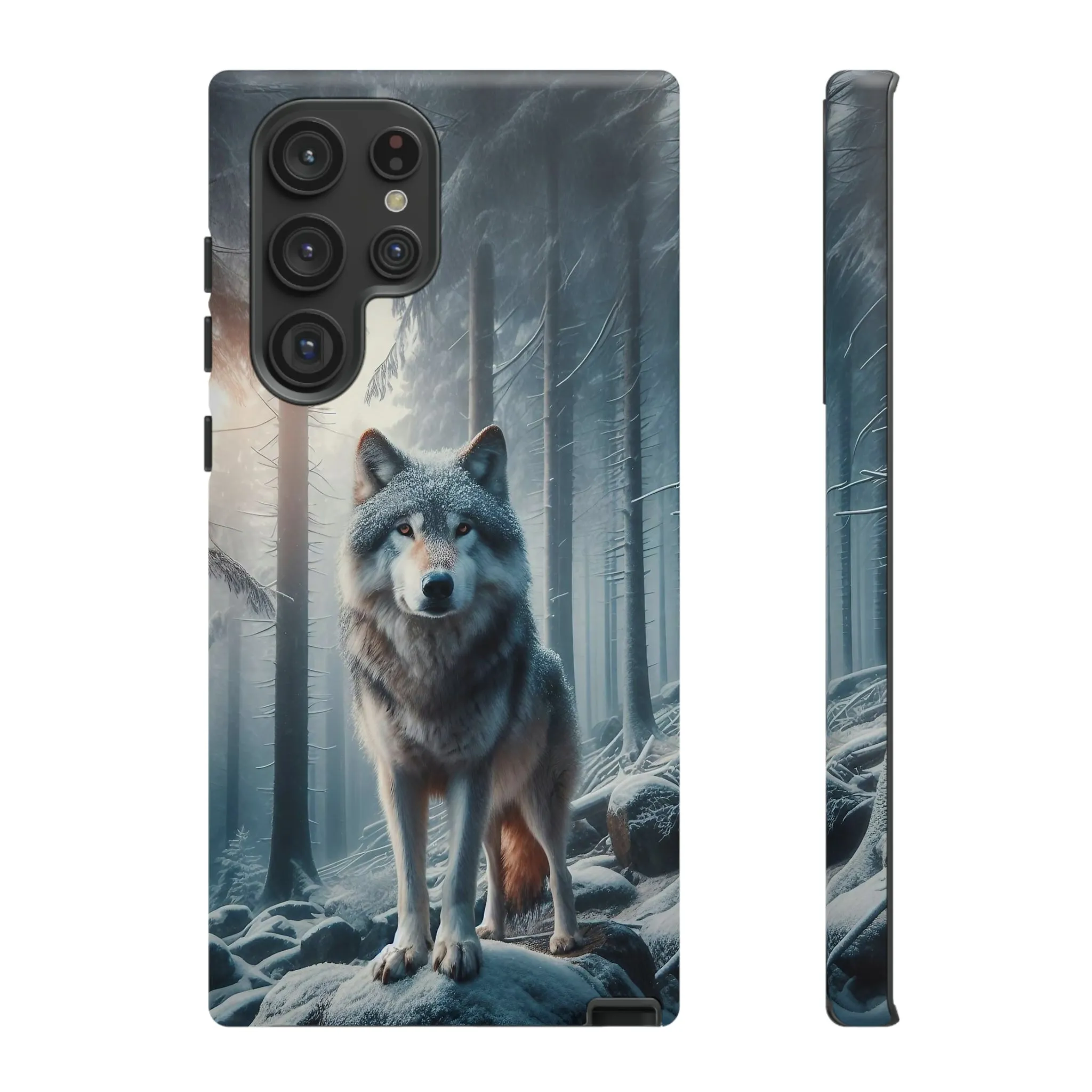 Majestic Wolf print design Tough Phone Case compatible with a large variety of Samsung models