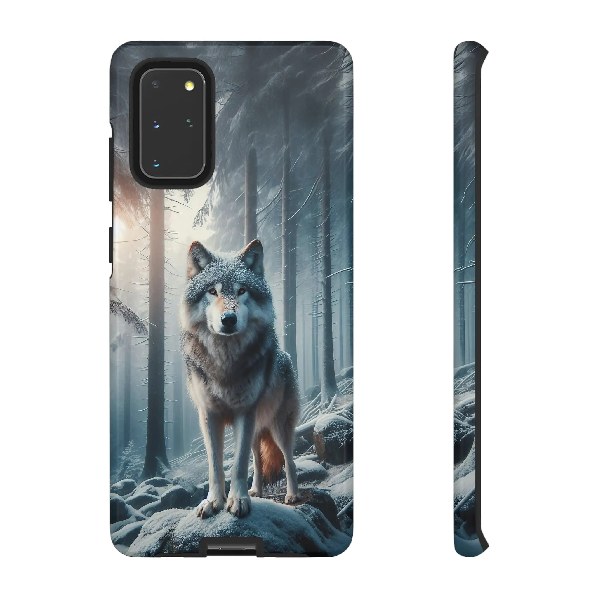 Majestic Wolf print design Tough Phone Case compatible with a large variety of Samsung models