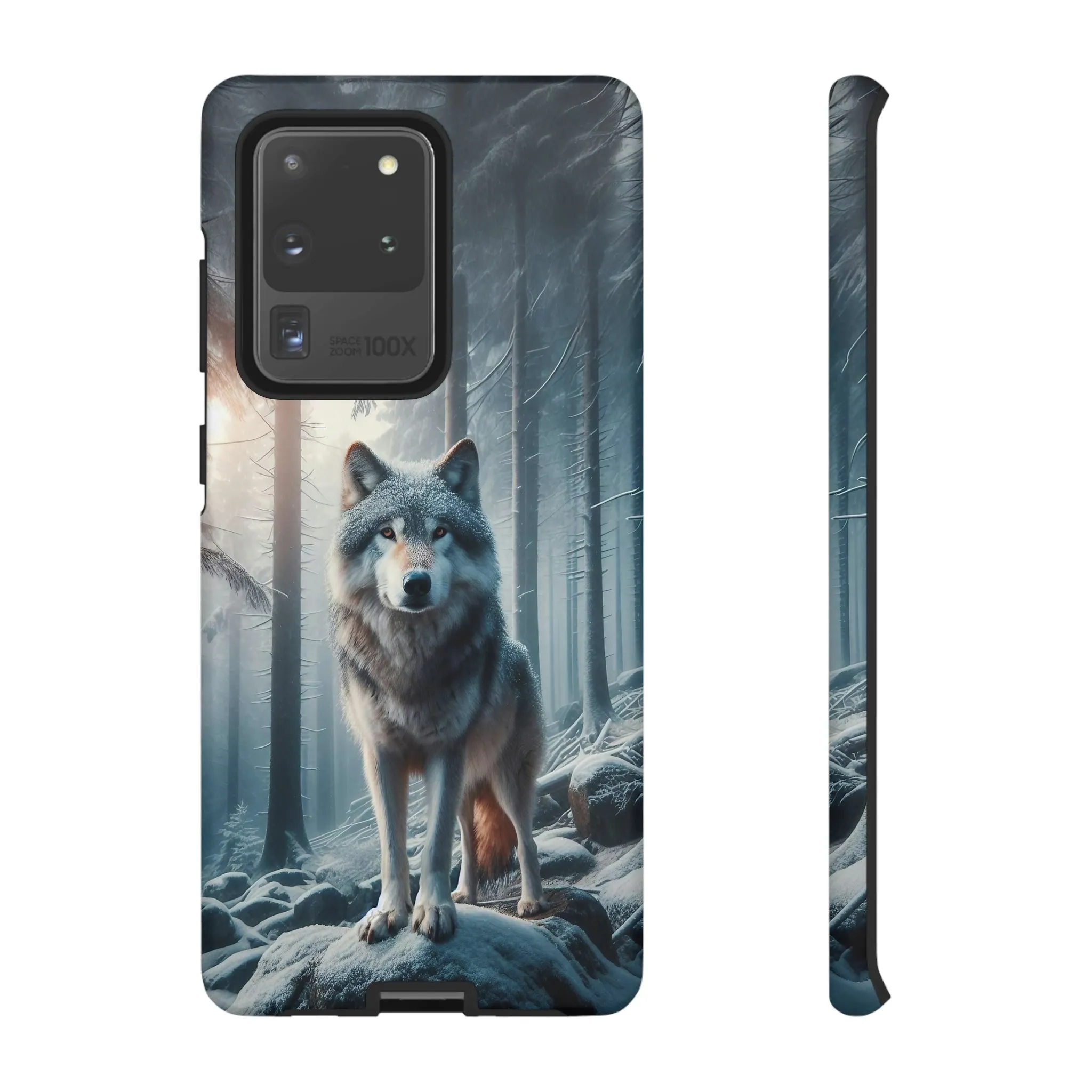 Majestic Wolf print design Tough Phone Case compatible with a large variety of Samsung models