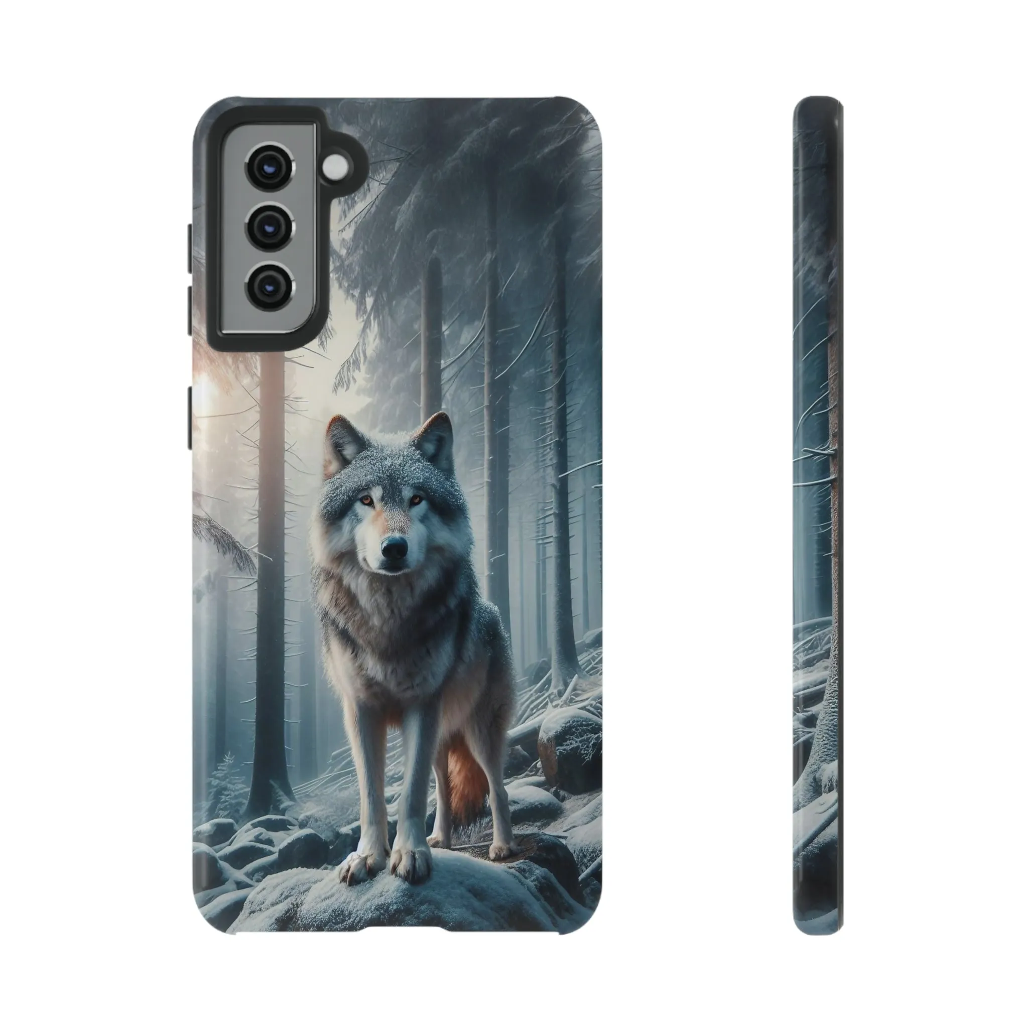 Majestic Wolf print design Tough Phone Case compatible with a large variety of Samsung models