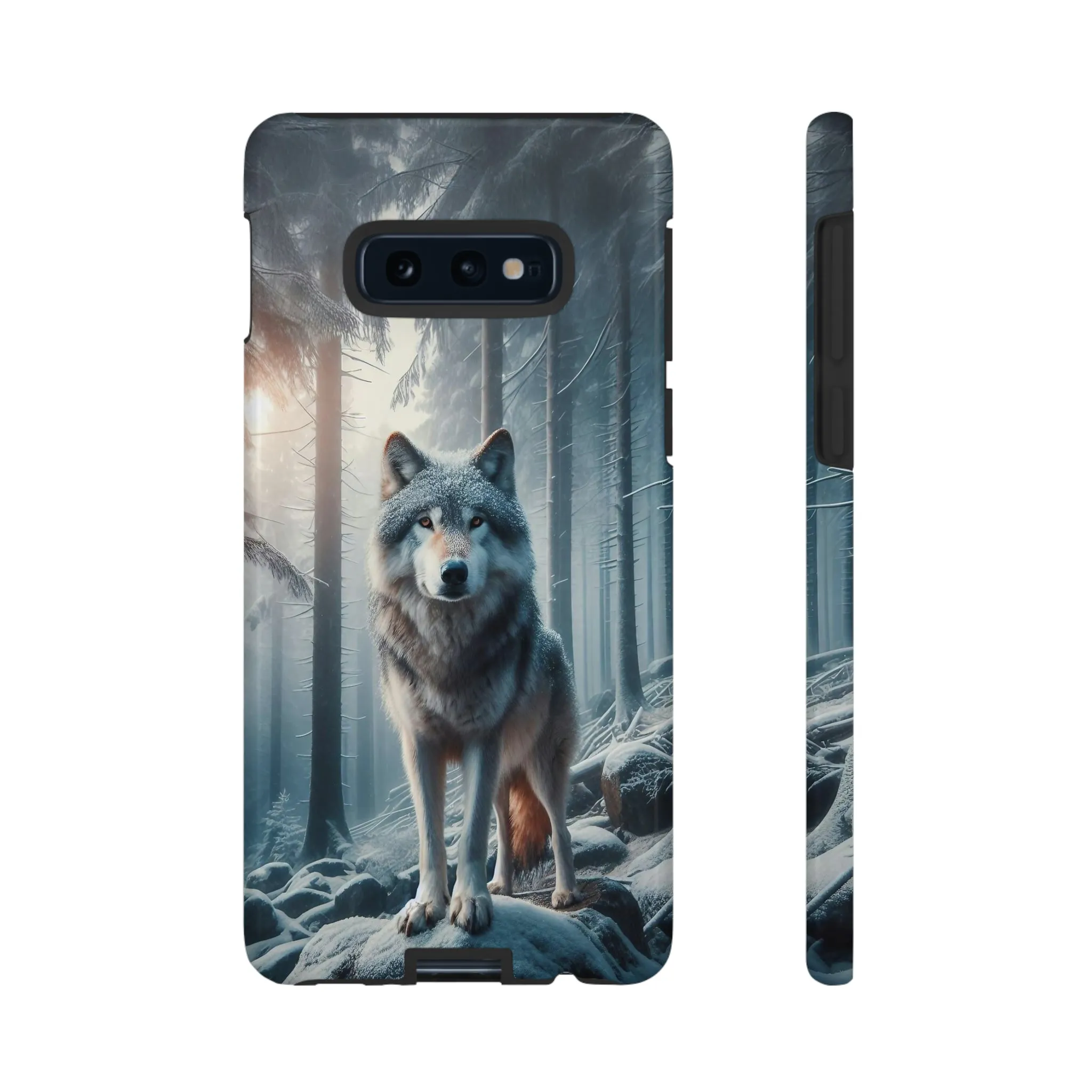 Majestic Wolf print design Tough Phone Case compatible with a large variety of Samsung models