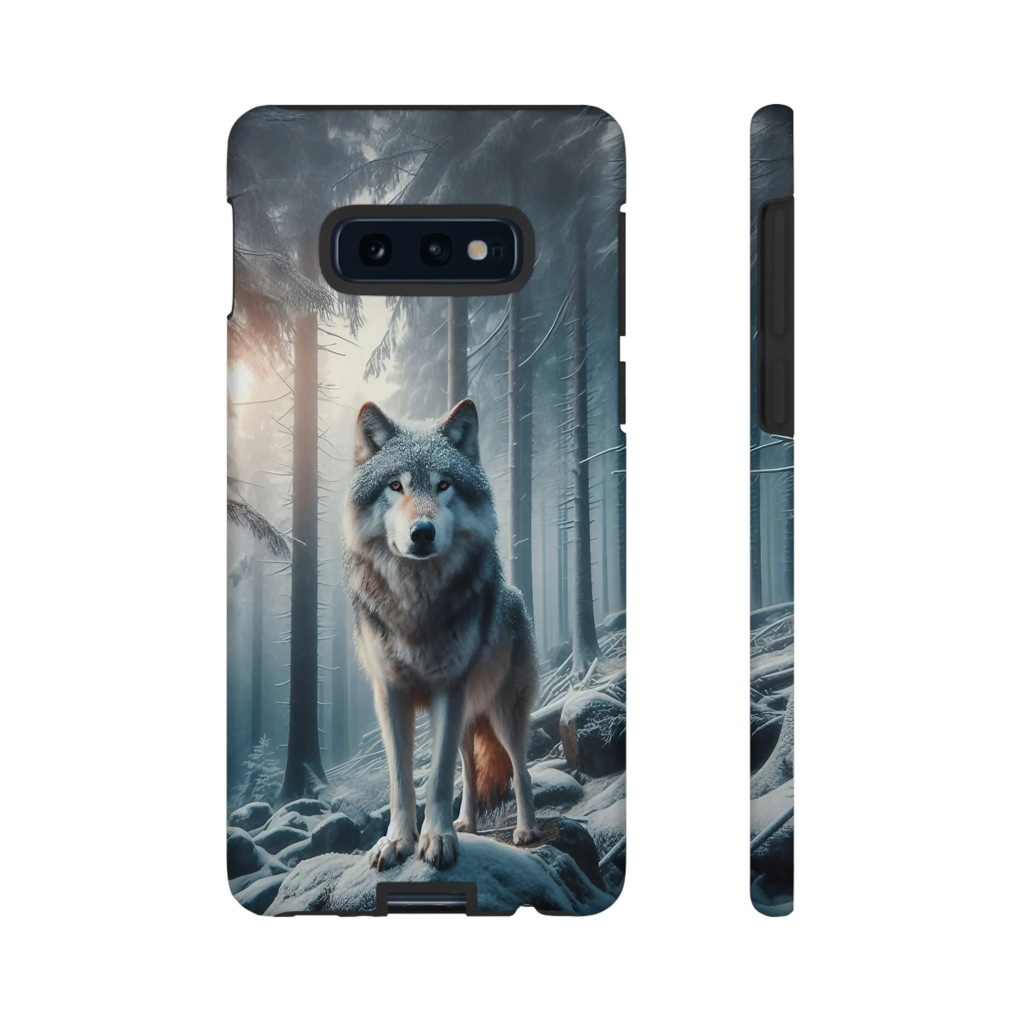 Majestic Wolf print design Tough Phone Case compatible with a large variety of Samsung models