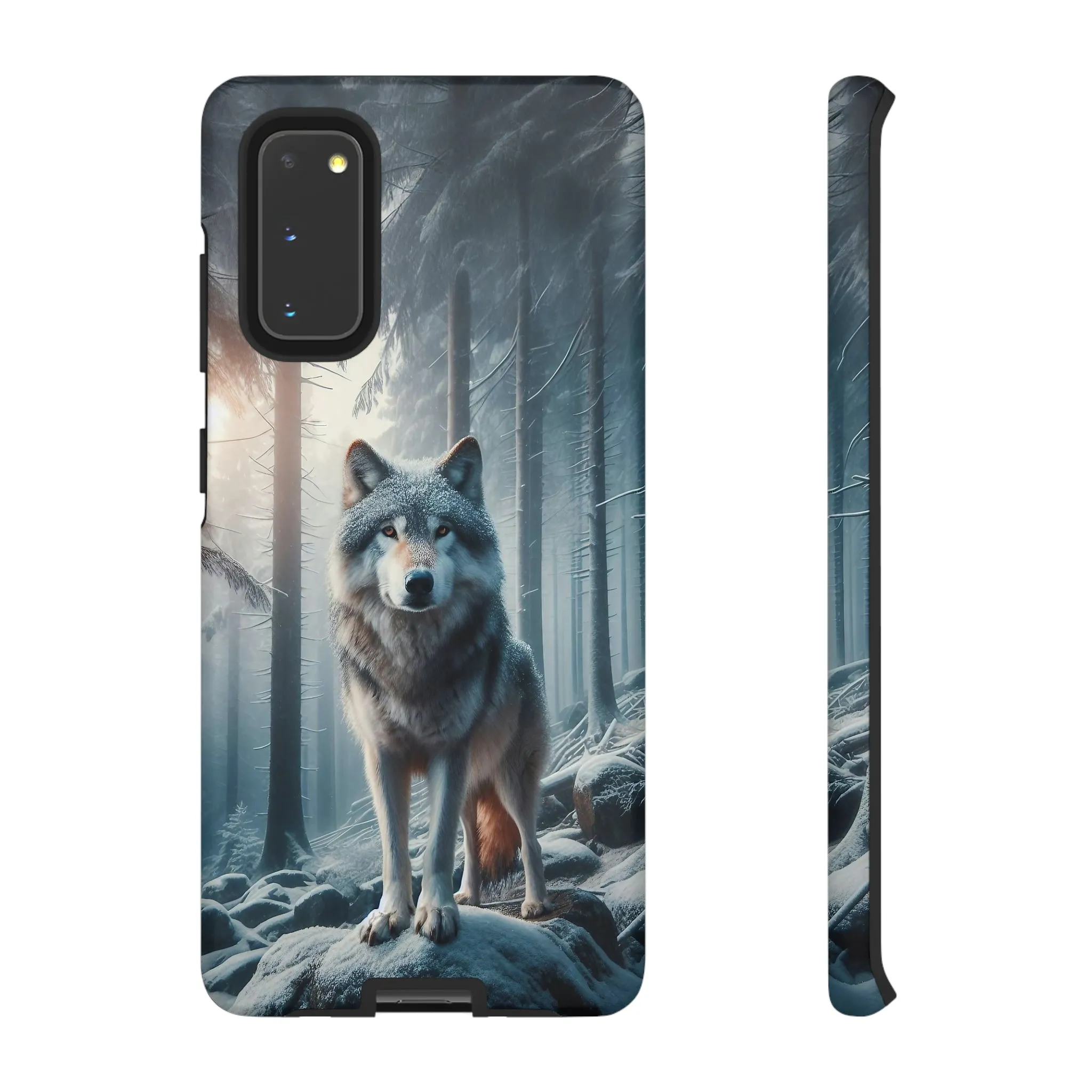 Majestic Wolf print design Tough Phone Case compatible with a large variety of Samsung models