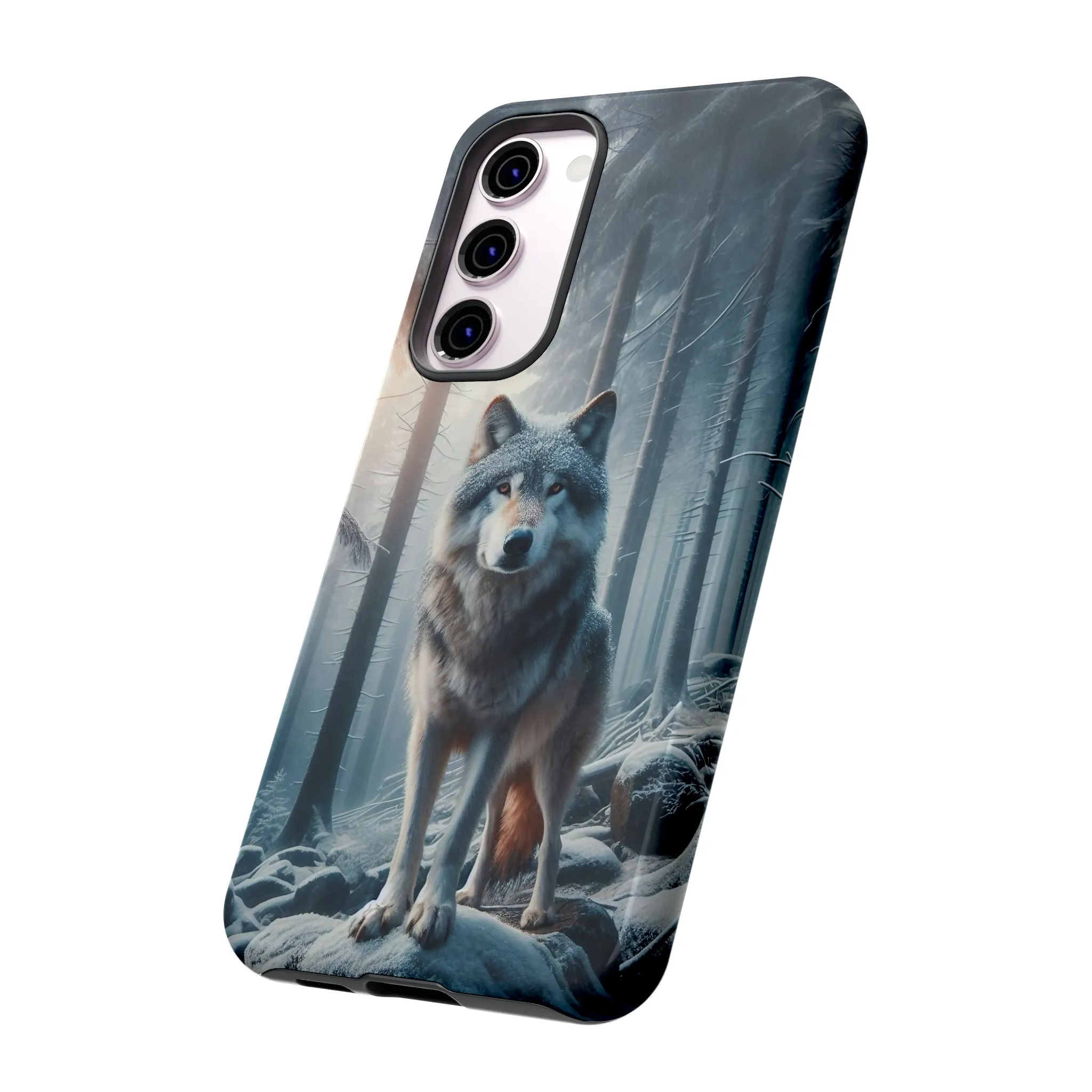 Majestic Wolf print design Tough Phone Case compatible with a large variety of Samsung models