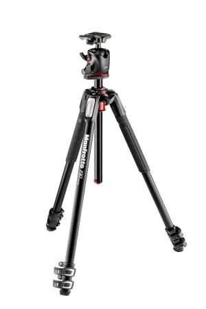 Manfrotto 190 Aluminium 3 Section Tripod   XPRO Ball Head