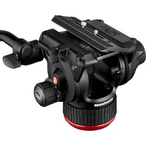 Manfrotto 504X Fluid Video Head & MVTTWINMA Aluminum Tripod with Mid-Level Spreader