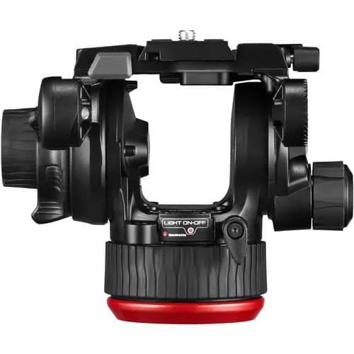 Manfrotto 504X Fluid Video Head & MVTTWINMA Aluminum Tripod with Mid-Level Spreader