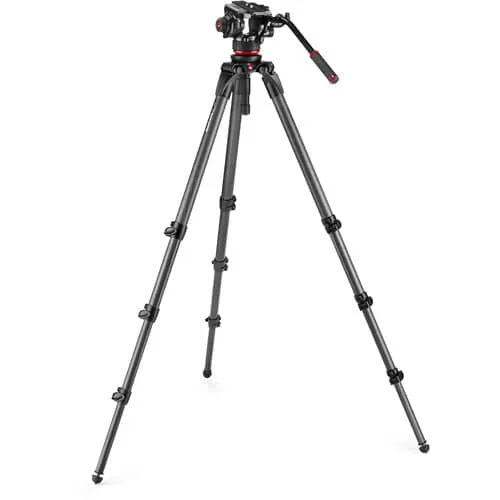 Manfrotto 504X Fluid Video Head with 536 Carbon Fiber Tripod