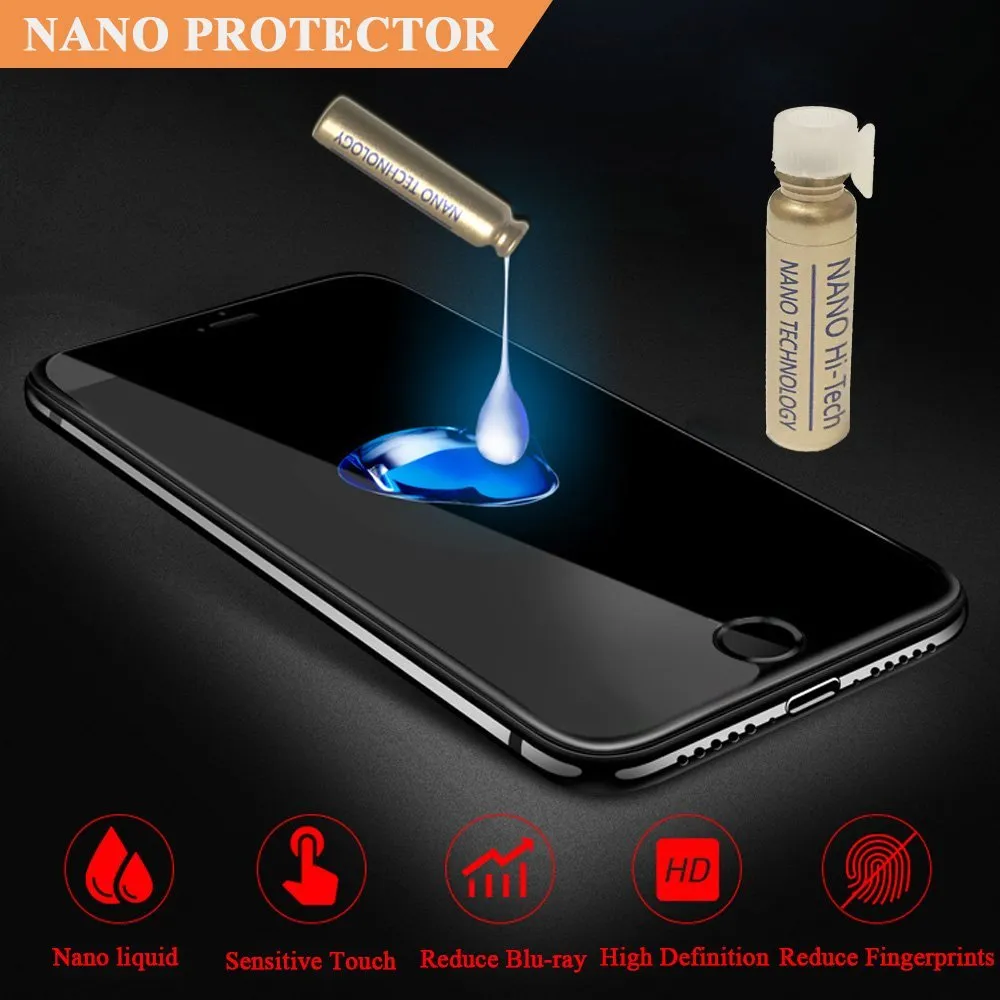 Nano Liquid Glass Screen Protector,Anti-Scratch/ 9H Hardness/ High Def/ Invisible Protectors for Galaxy Note 8/S8/S9 for iphone X/8/7/6plus for Tablet