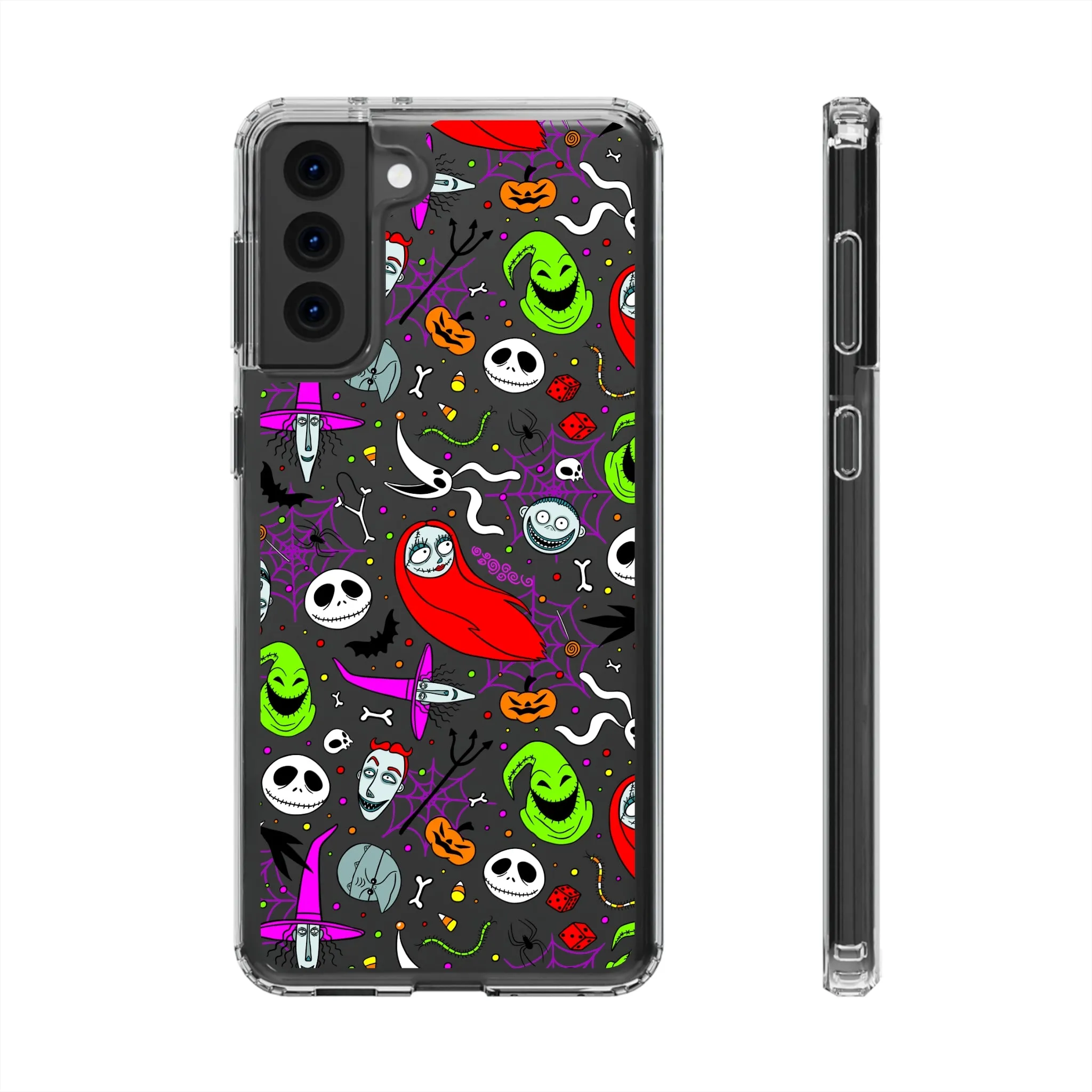 Nightmare Before Christmas Clear Phone Case! Disney Inspired Hand drawn Unique Disneyland Magic Kingdom Gift