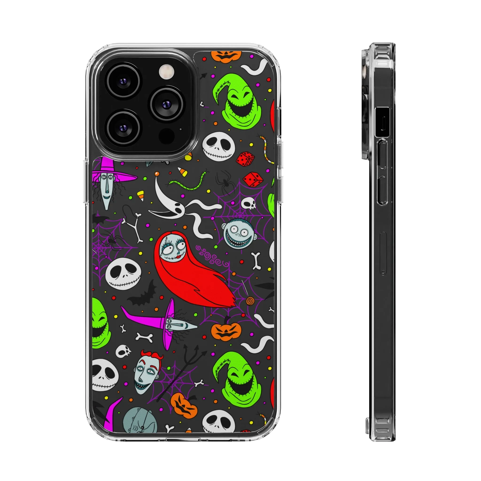 Nightmare Before Christmas Clear Phone Case! Disney Inspired Hand drawn Unique Disneyland Magic Kingdom Gift