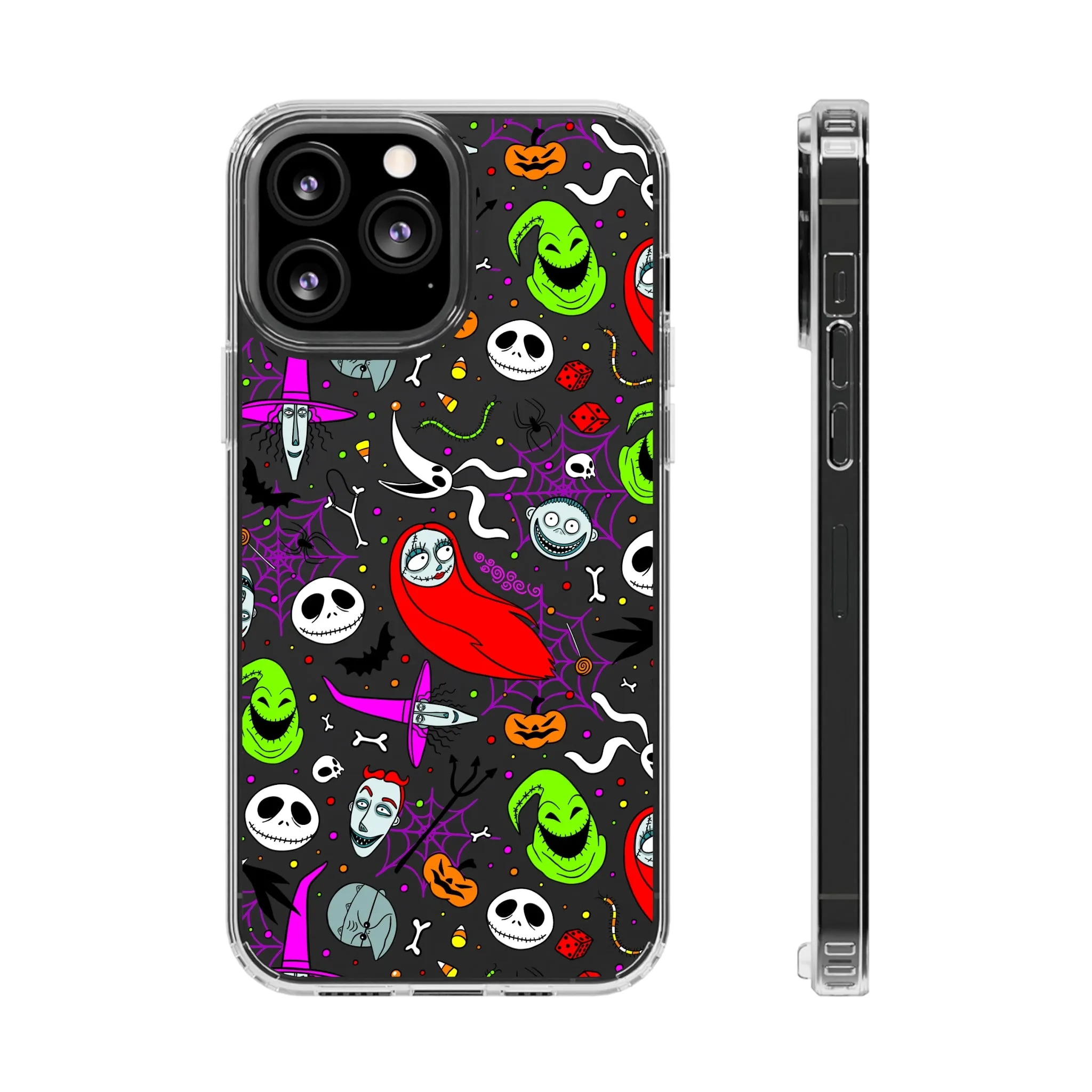 Nightmare Before Christmas Clear Phone Case! Disney Inspired Hand drawn Unique Disneyland Magic Kingdom Gift