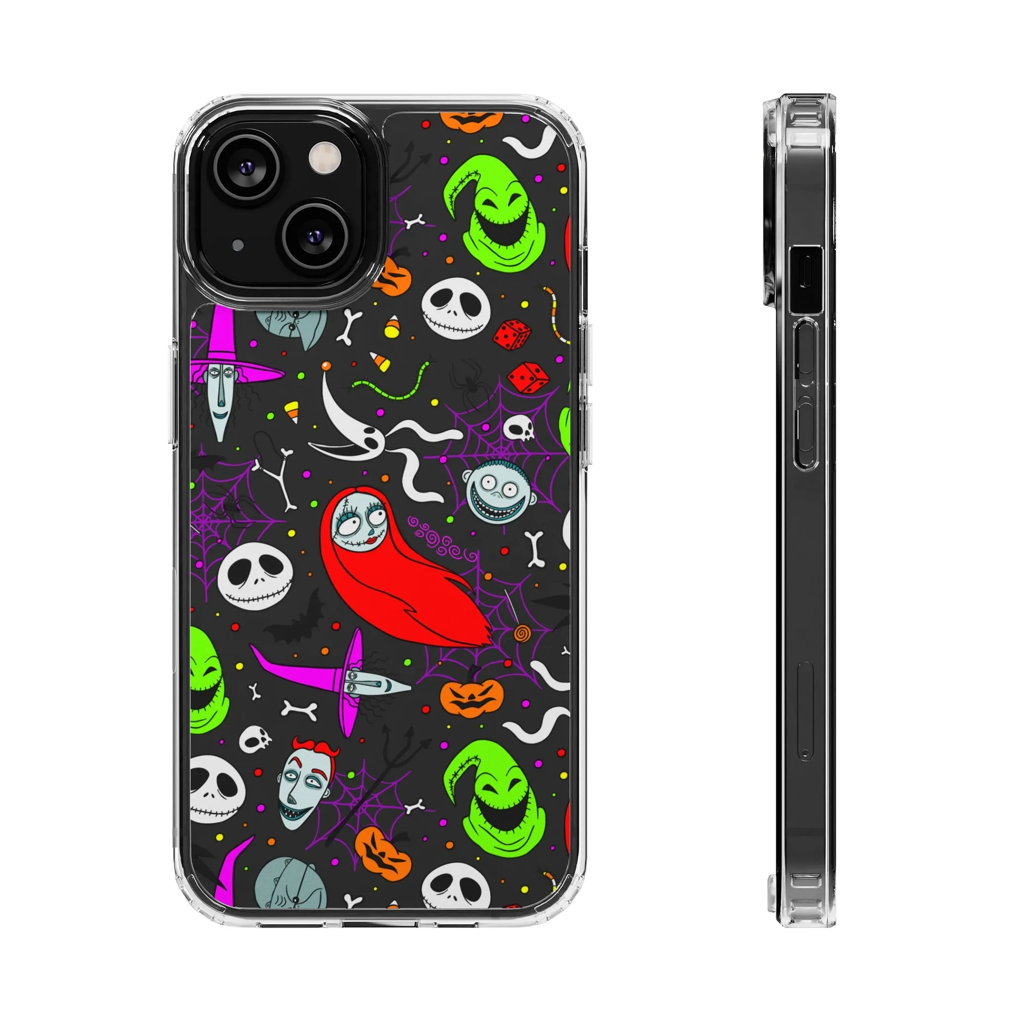 Nightmare Before Christmas Clear Phone Case! Disney Inspired Hand drawn Unique Disneyland Magic Kingdom Gift