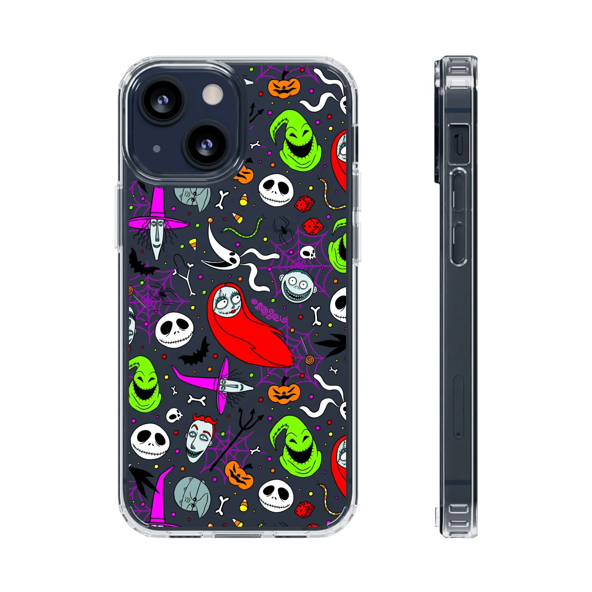 Nightmare Before Christmas Clear Phone Case! Disney Inspired Hand drawn Unique Disneyland Magic Kingdom Gift