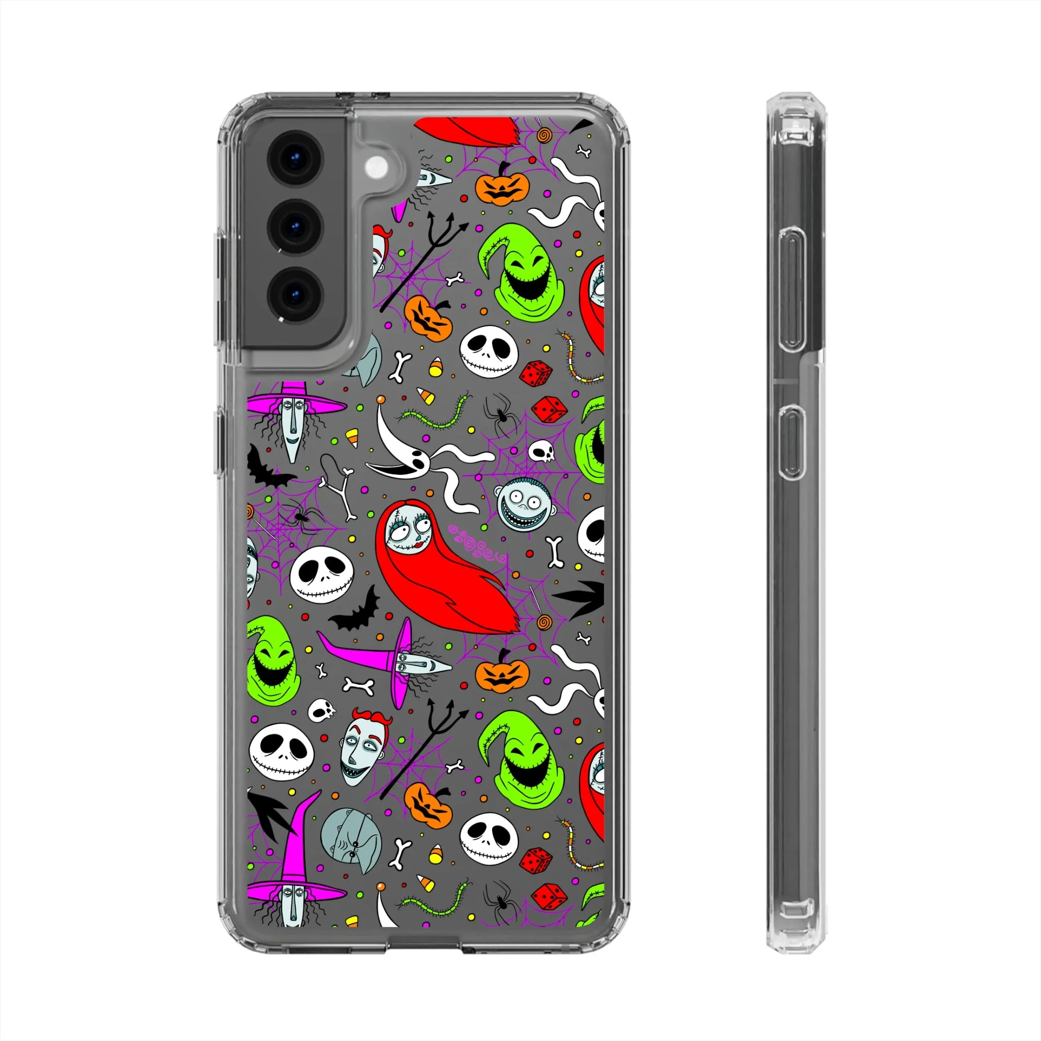 Nightmare Before Christmas Clear Phone Case! Disney Inspired Hand drawn Unique Disneyland Magic Kingdom Gift