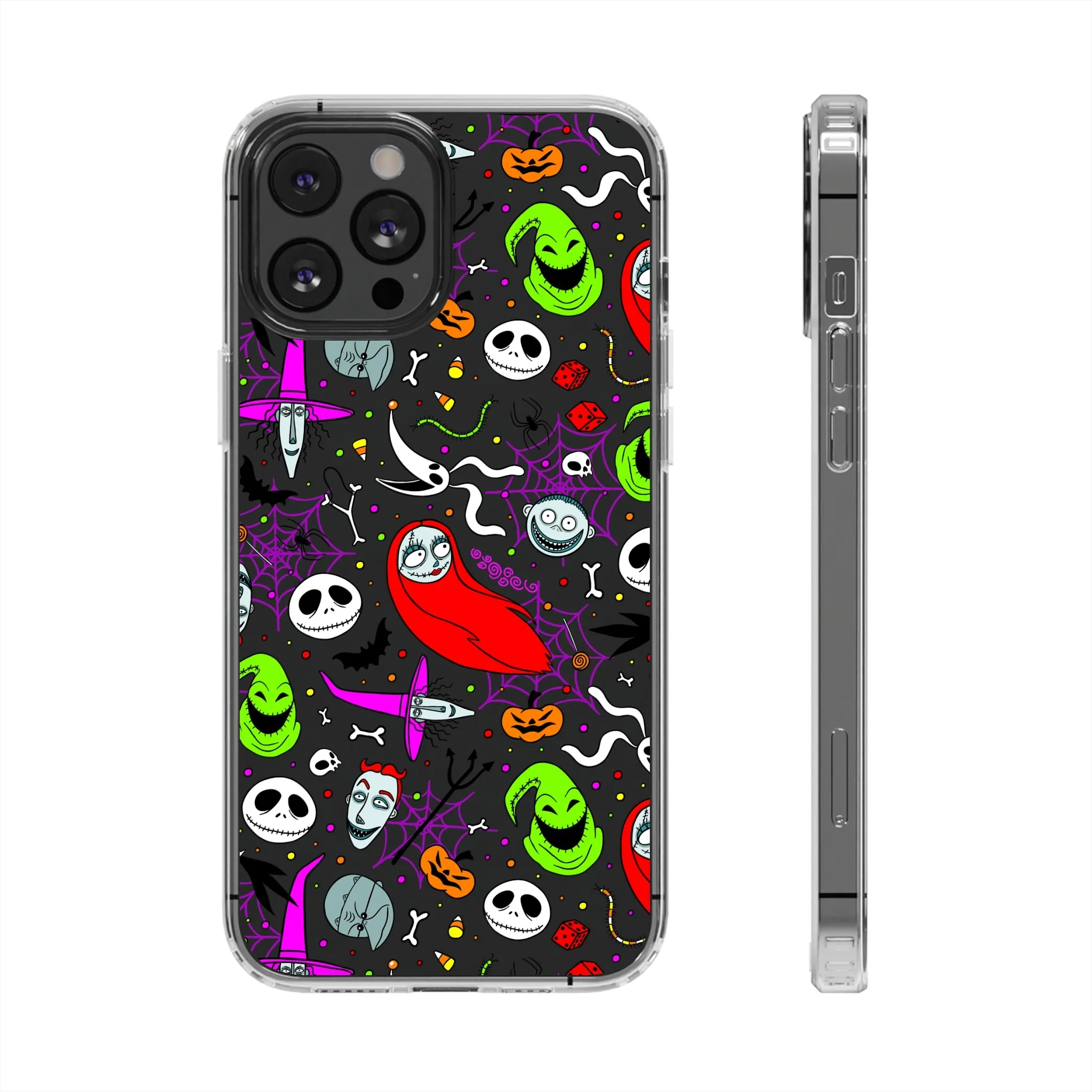 Nightmare Before Christmas Clear Phone Case! Disney Inspired Hand drawn Unique Disneyland Magic Kingdom Gift