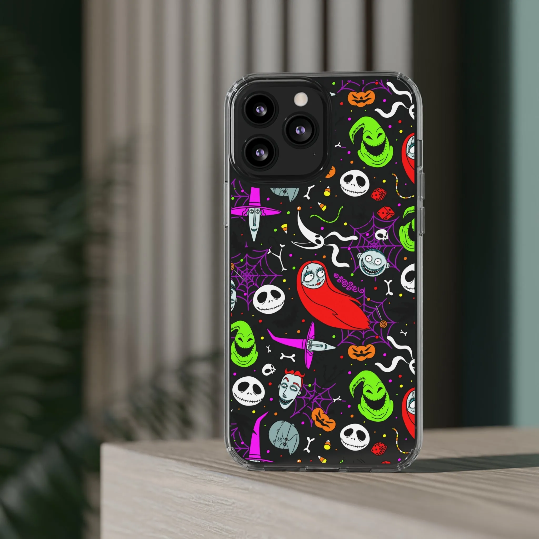 Nightmare Before Christmas Clear Phone Case! Disney Inspired Hand drawn Unique Disneyland Magic Kingdom Gift