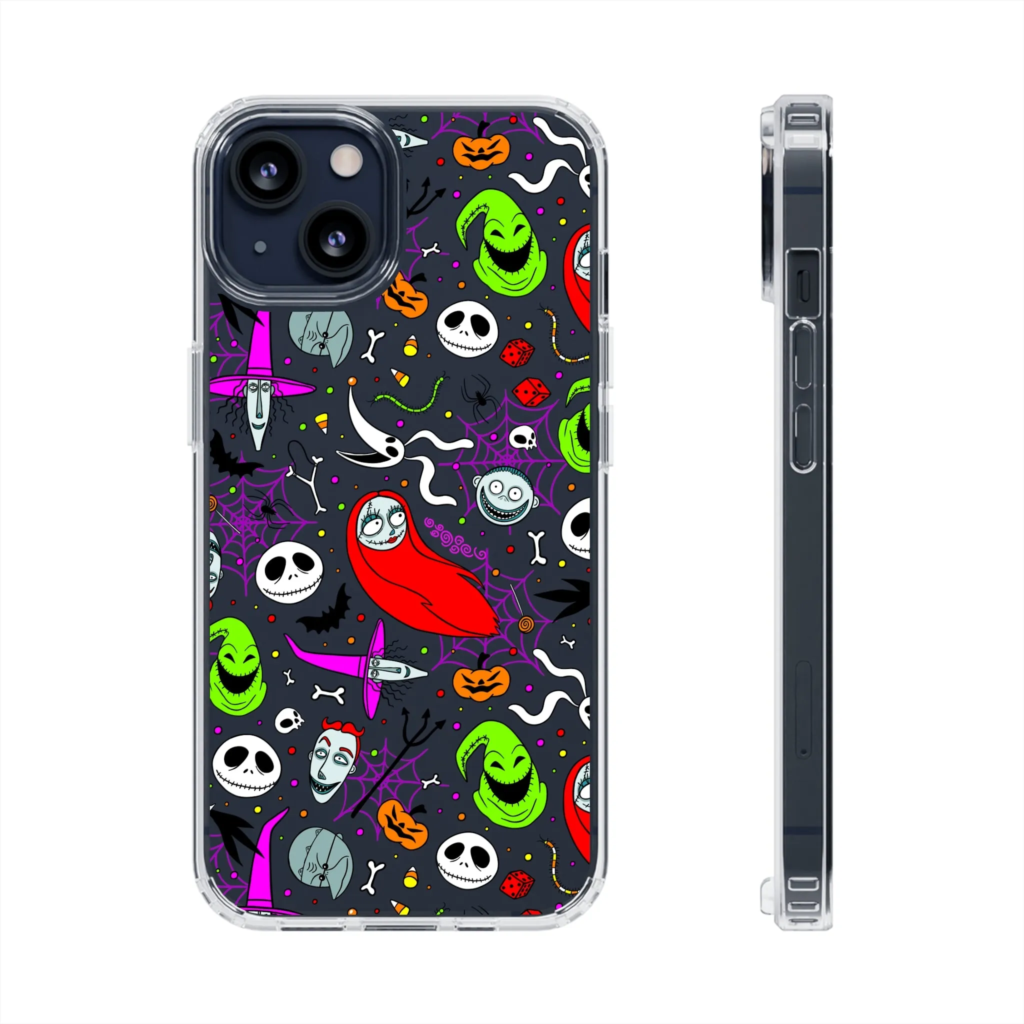 Nightmare Before Christmas Clear Phone Case! Disney Inspired Hand drawn Unique Disneyland Magic Kingdom Gift