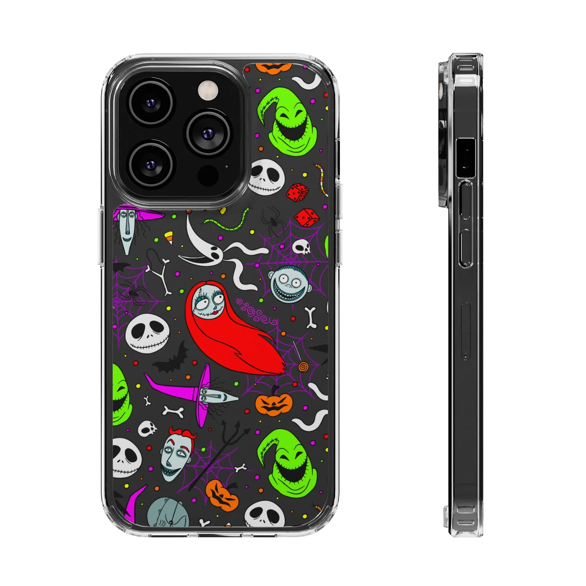 Nightmare Before Christmas Clear Phone Case! Disney Inspired Hand drawn Unique Disneyland Magic Kingdom Gift