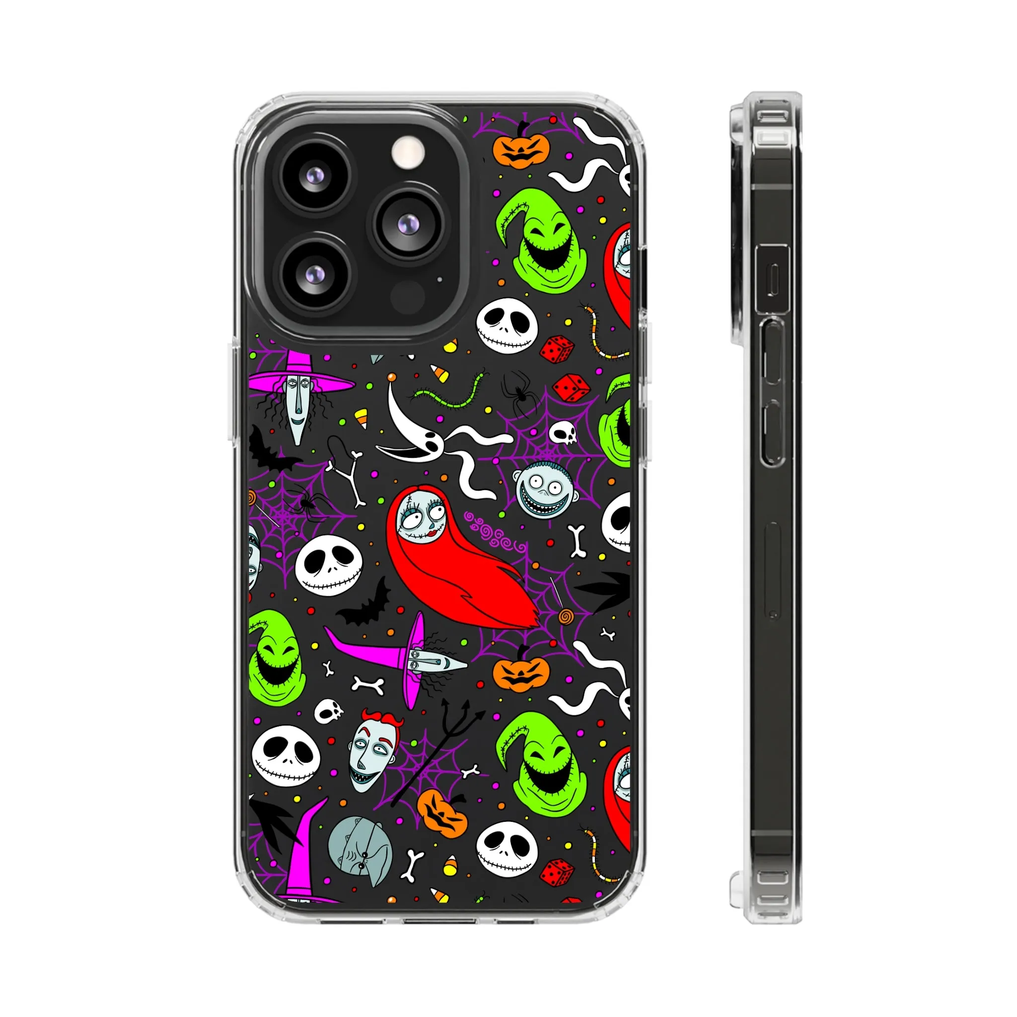 Nightmare Before Christmas Clear Phone Case! Disney Inspired Hand drawn Unique Disneyland Magic Kingdom Gift