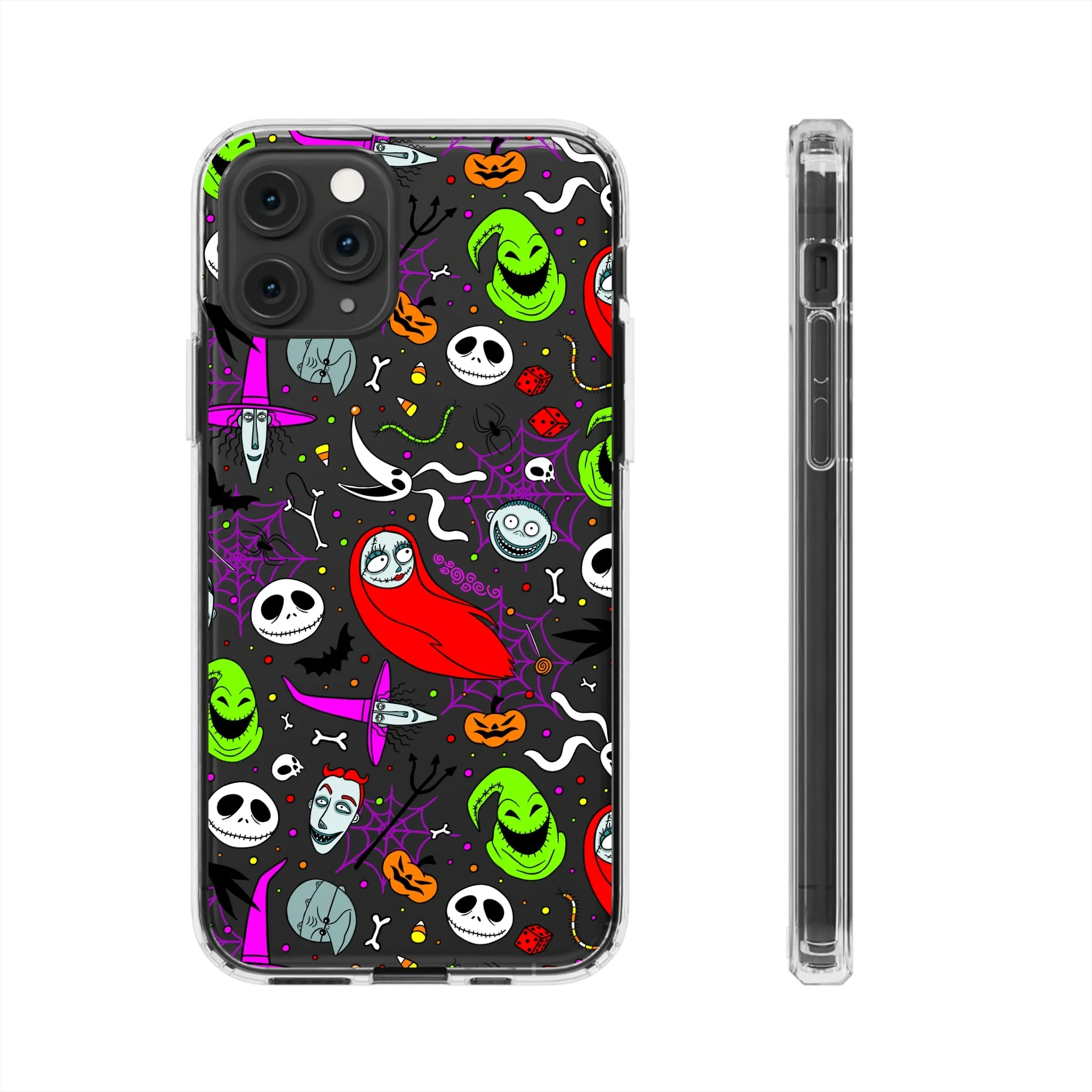 Nightmare Before Christmas Clear Phone Case! Disney Inspired Hand drawn Unique Disneyland Magic Kingdom Gift