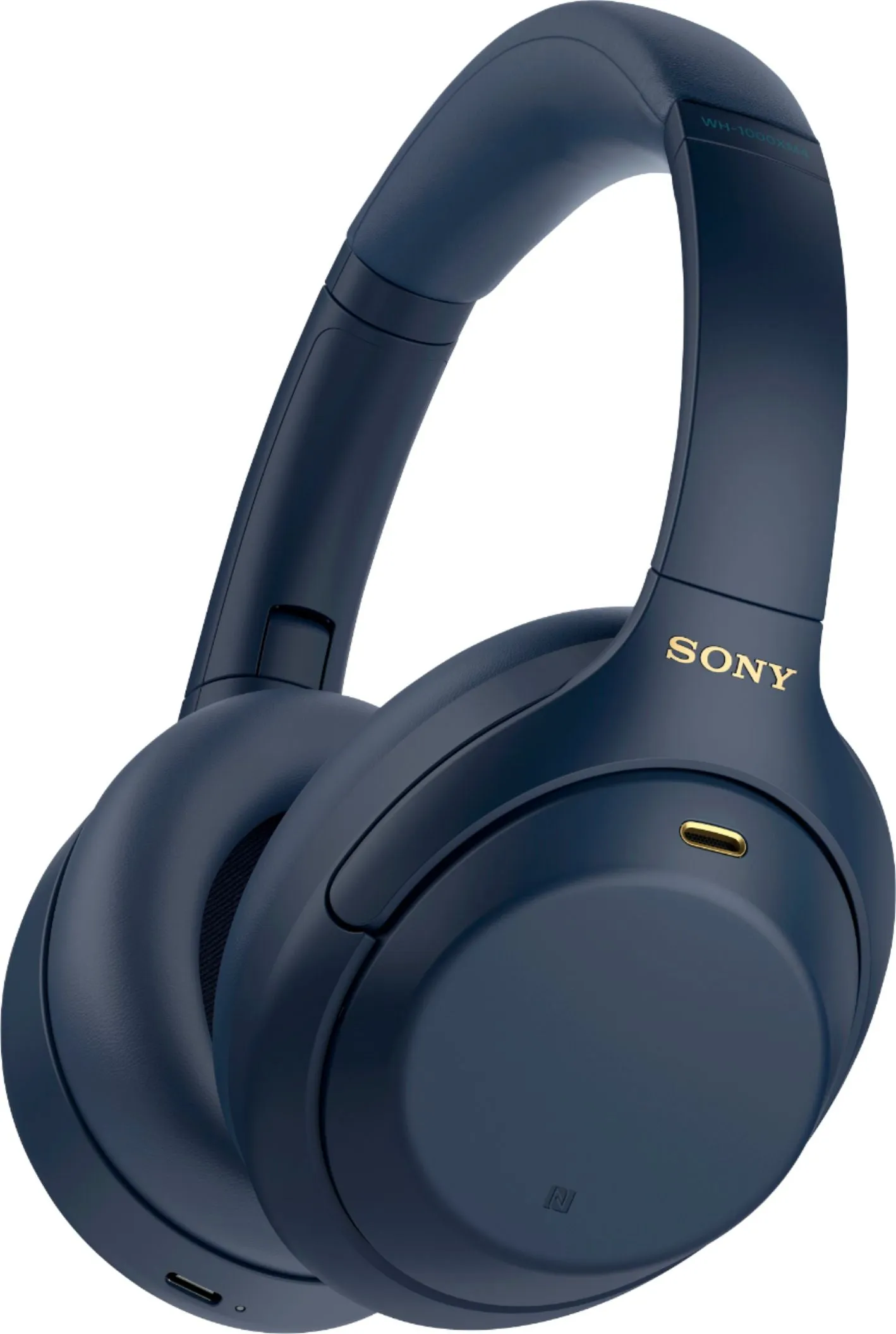 Open Box -  Sony WH-1000XM4 Wireless Noise-Cancelling Over-the-Ear Headphones Midnight Blue