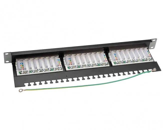 Platinum Tools 668-24C6S 24 Port Cat6 Shielded Patch Panel