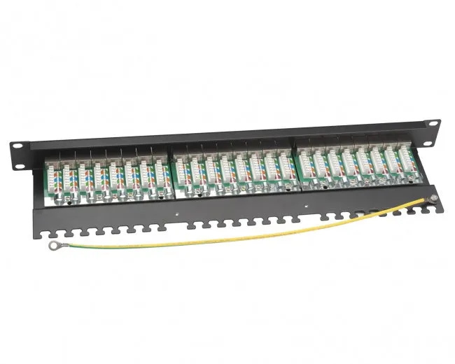 Platinum Tools 675-24C6AS 24 Port Cat6A Shielded Patch Panel