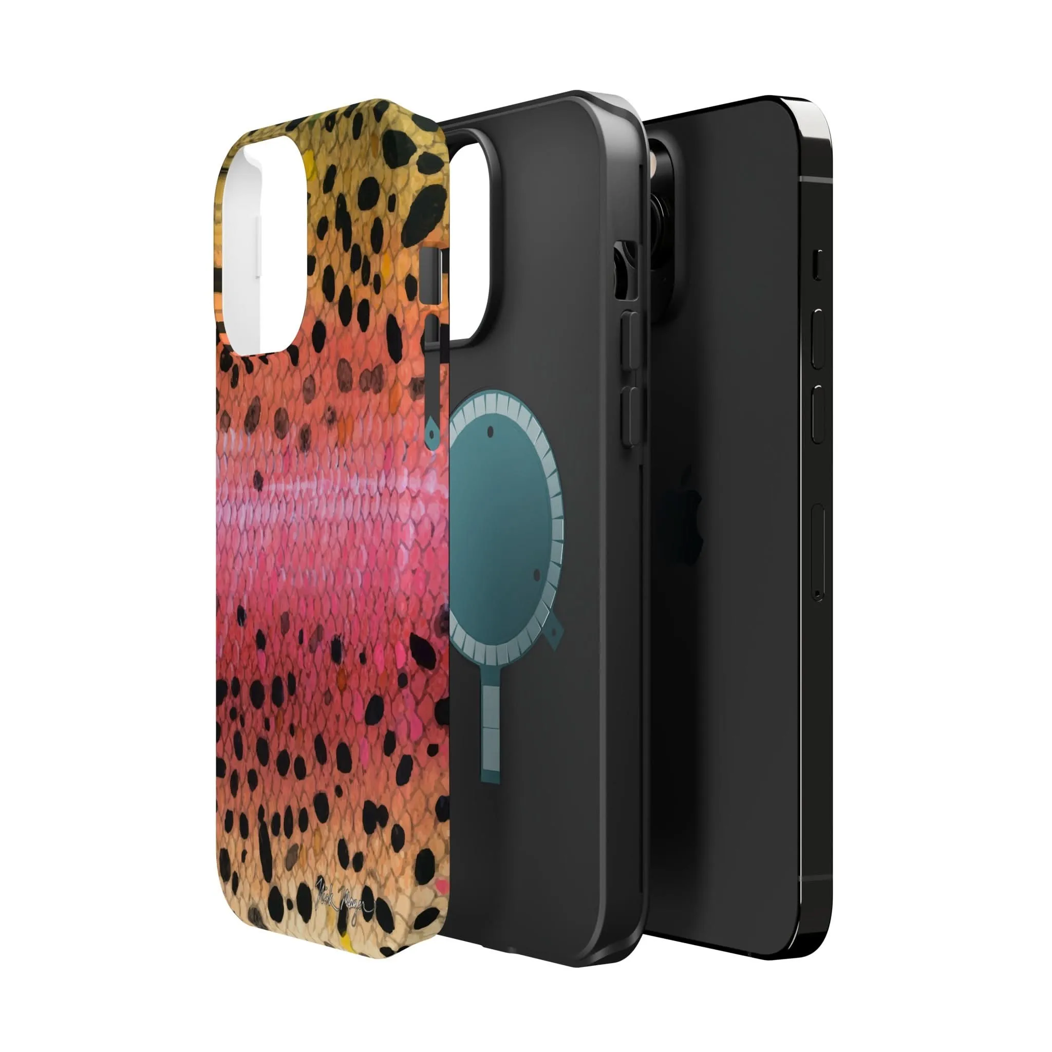 Rainbow Trout Skin MagSafe iPhone Case