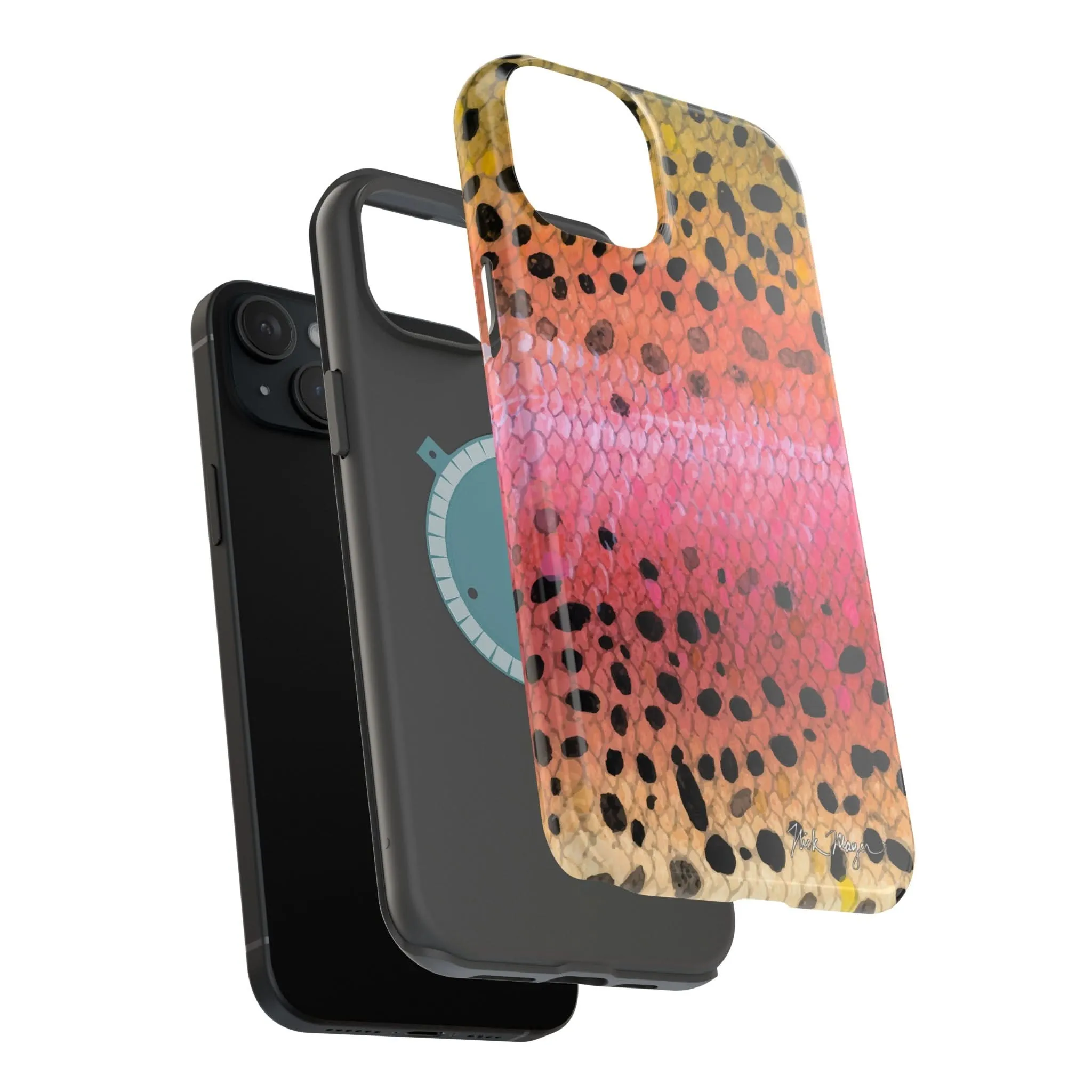 Rainbow Trout Skin MagSafe iPhone Case