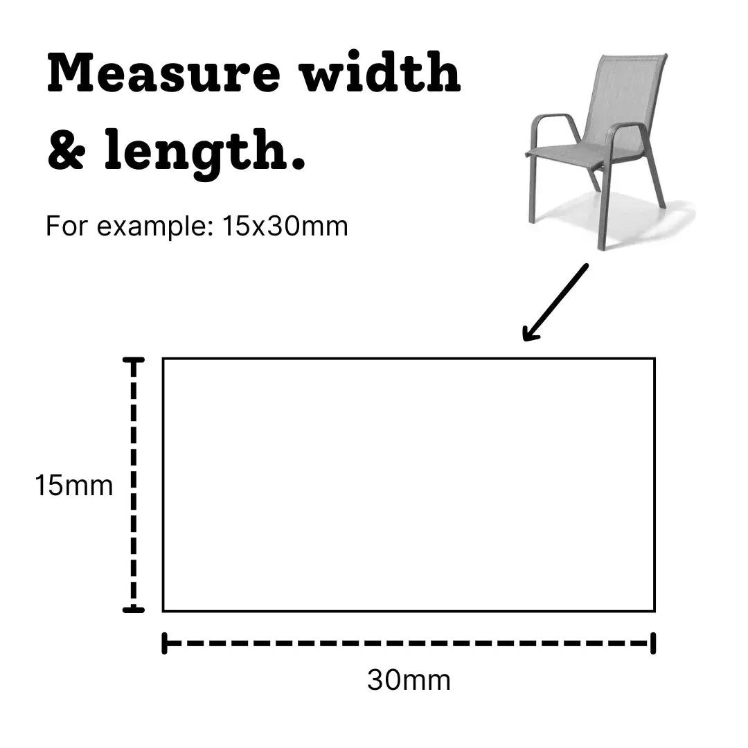 Rectangular Felt Silicone Chair Leg Protectors | Extra-Durable Chair Floor Protectors