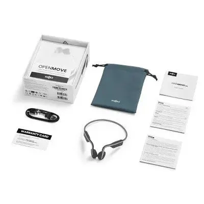 Shokz OpenMove Bluetooth Wireless Headphones - Gray