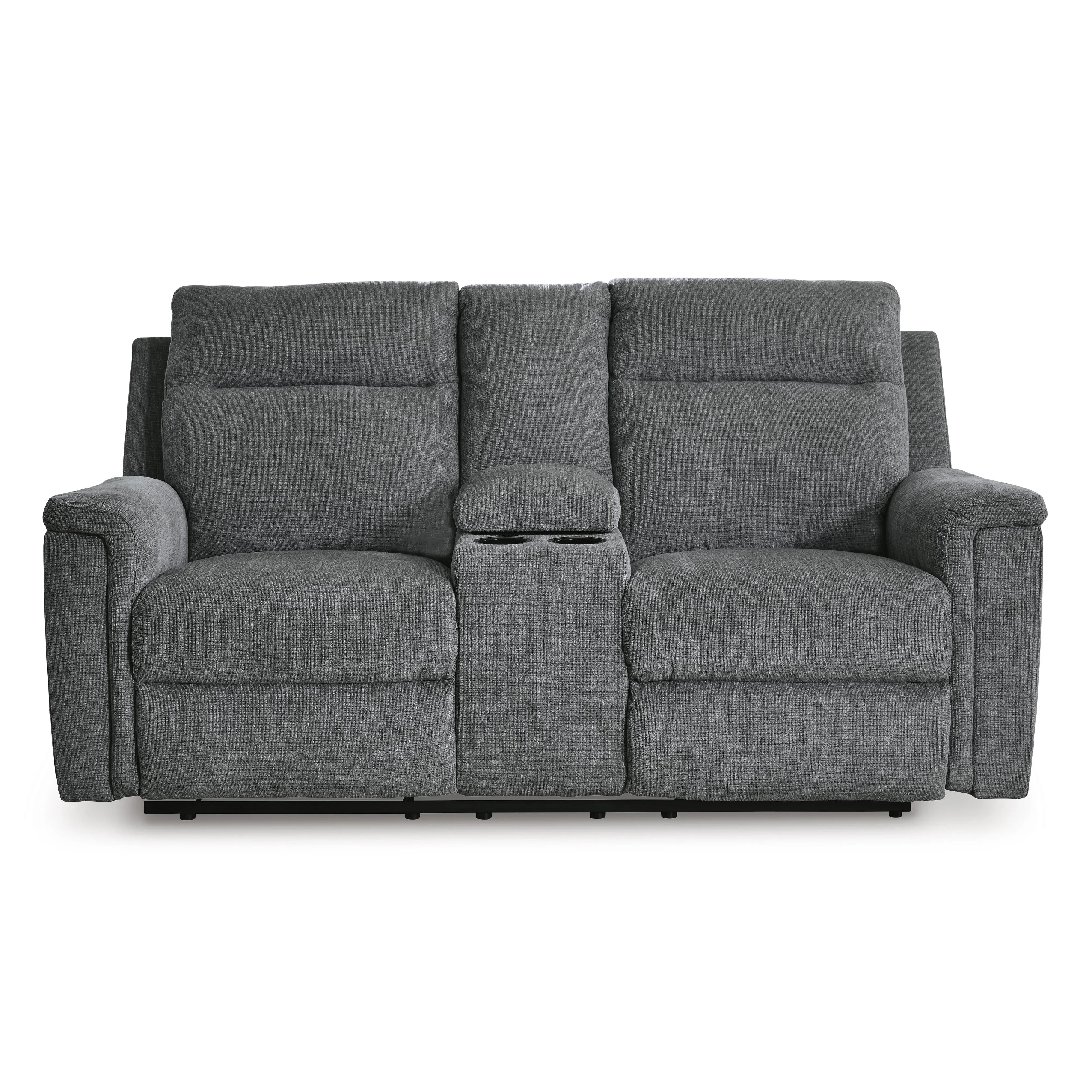 Signature Design by Ashley Barnsana Power Reclining Fabric Loveseat with Console 3320296