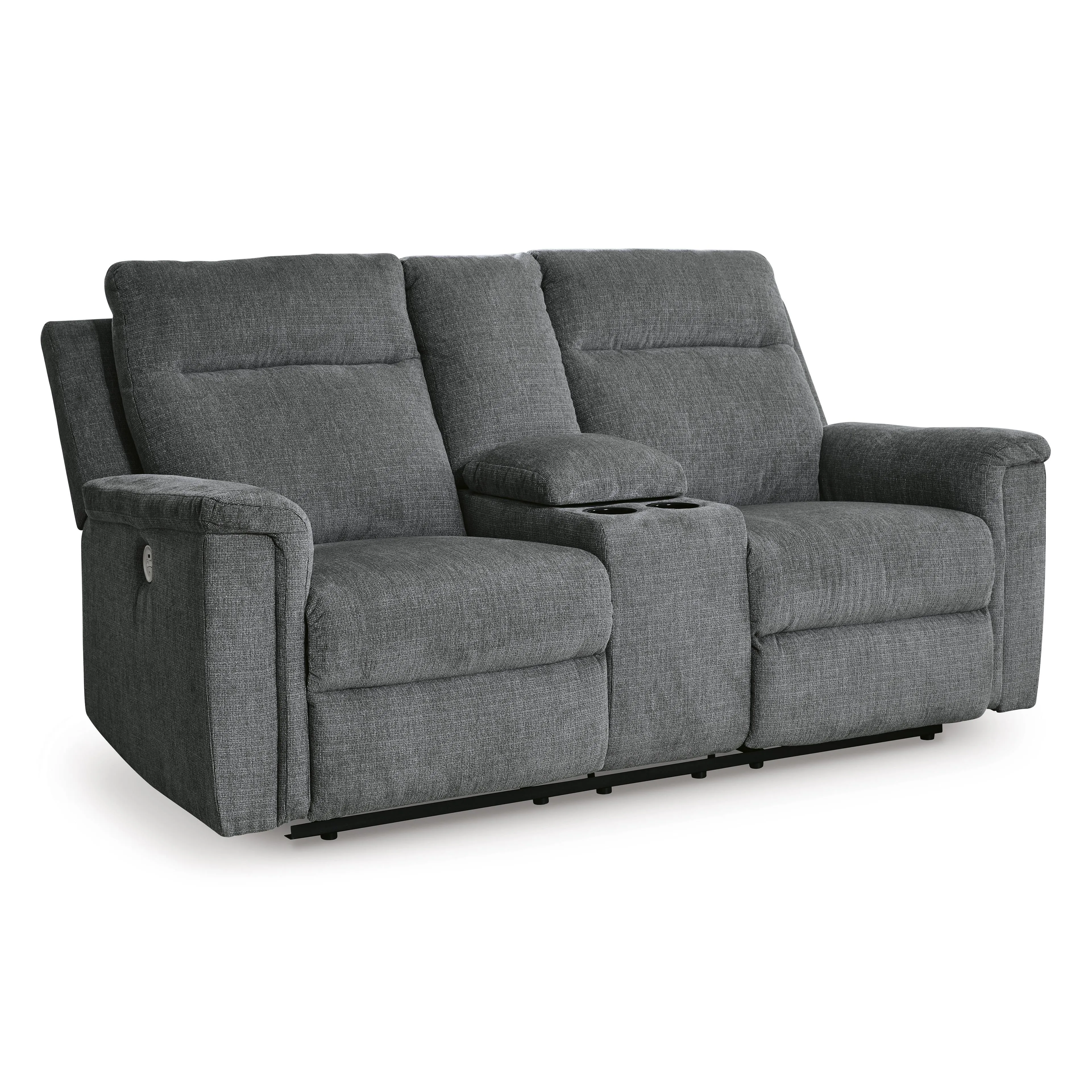 Signature Design by Ashley Barnsana Power Reclining Fabric Loveseat with Console 3320296