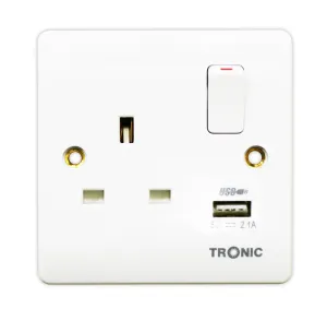 Single Socket 13amps with 2 USB