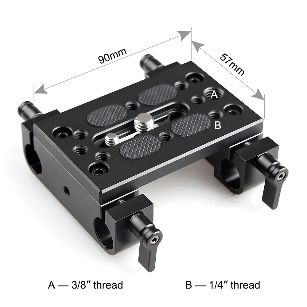 SmallRig Baseplate with Dual 15mm Rod Clamp 1775