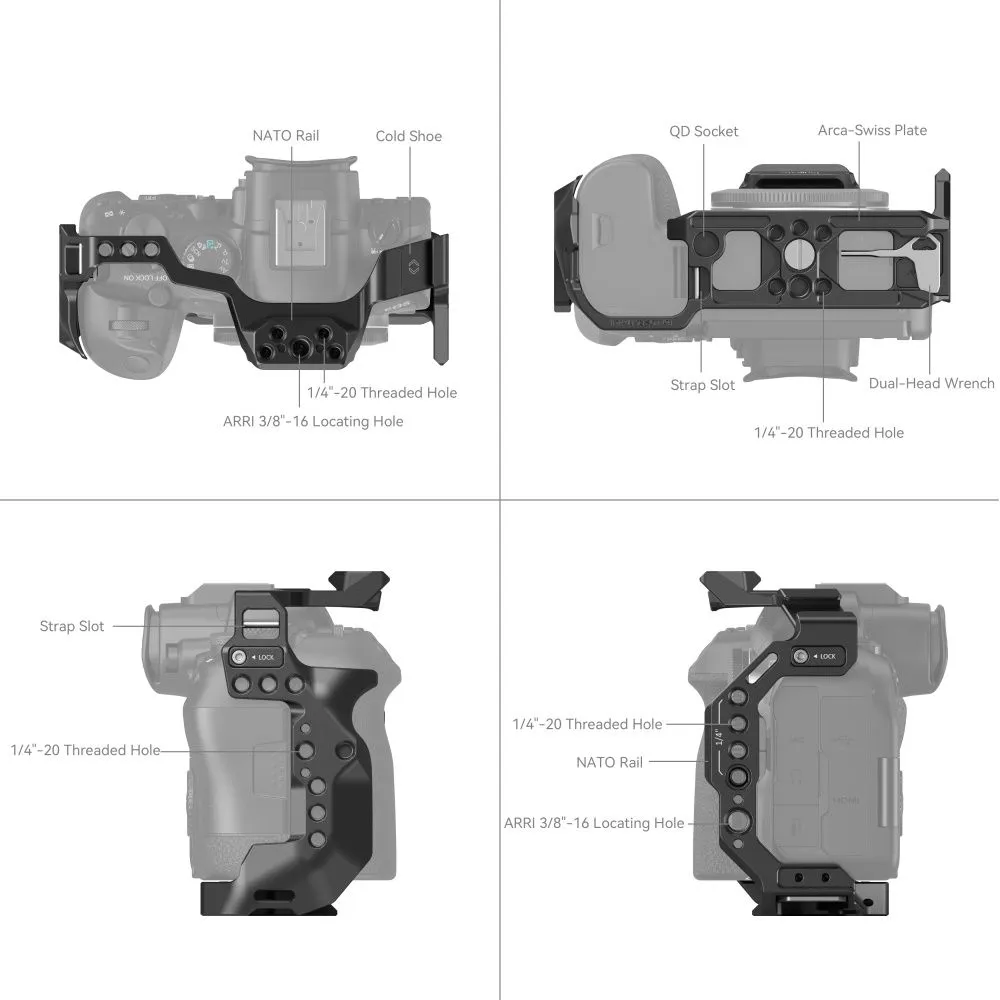 SmallRig Cage for Canon EOS R6 Mark II 4159