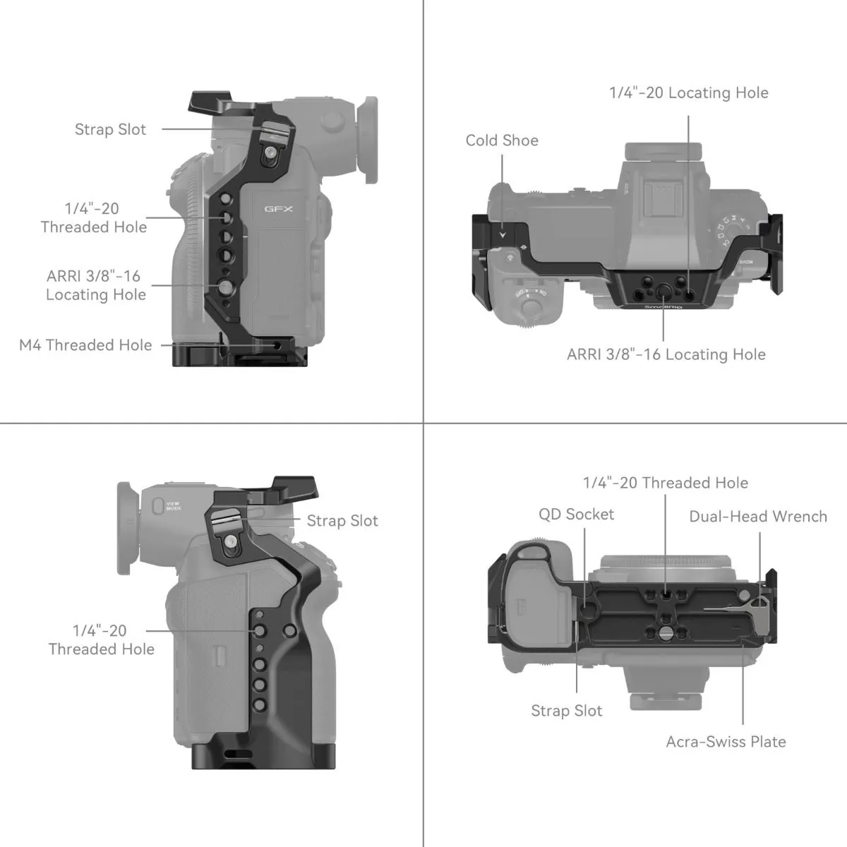 SmallRig Cage Kit for FUJIFILM GFX100 II 4201