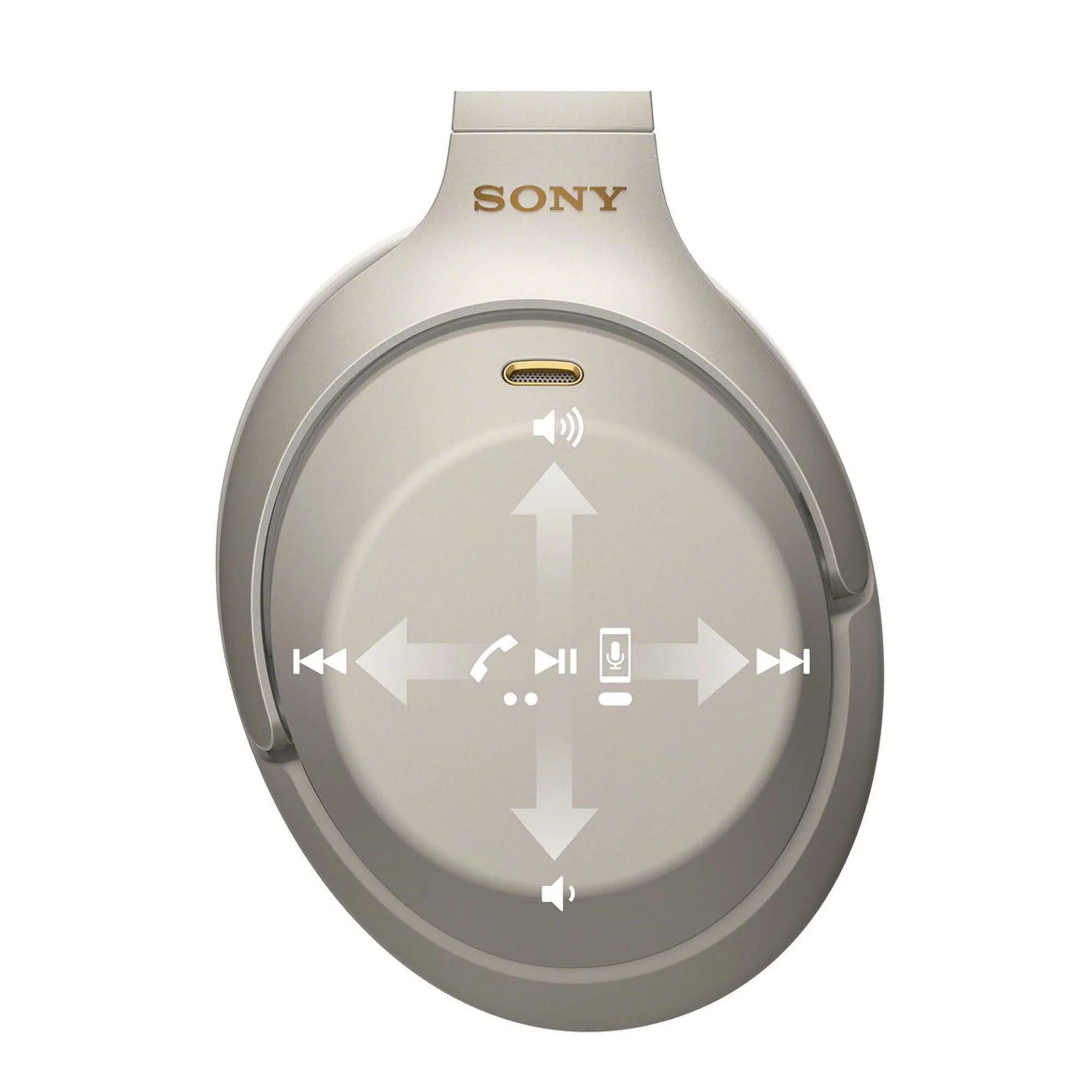 Sony WH-1000XM3 Wireless Noise-Canceling Over-Ear Headphones (Silver)