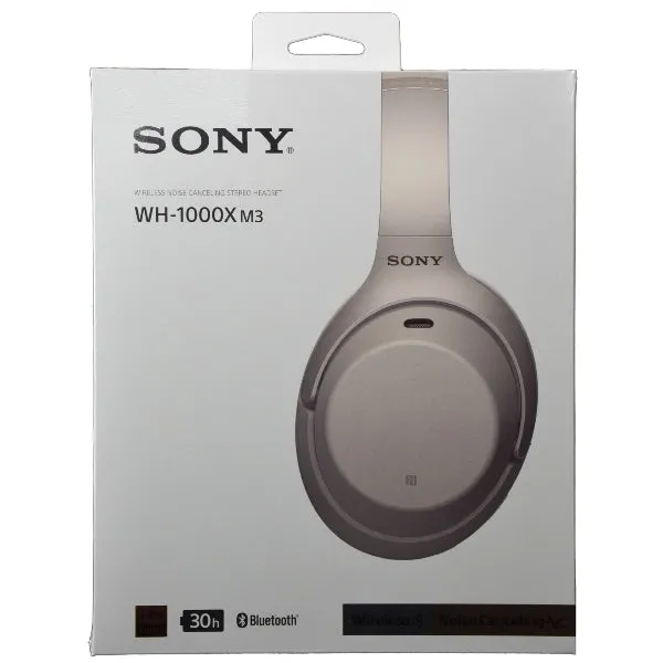 Sony WH-1000XM3 Wireless Noise-Canceling Over-Ear Headphones (Silver)