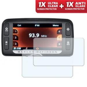 Speedo angels dashboard screen protectors for Harley Davidson boom! Box 6.5gt (gps) 2014  (1xultraclear   1xantiglare) (SAHA311)