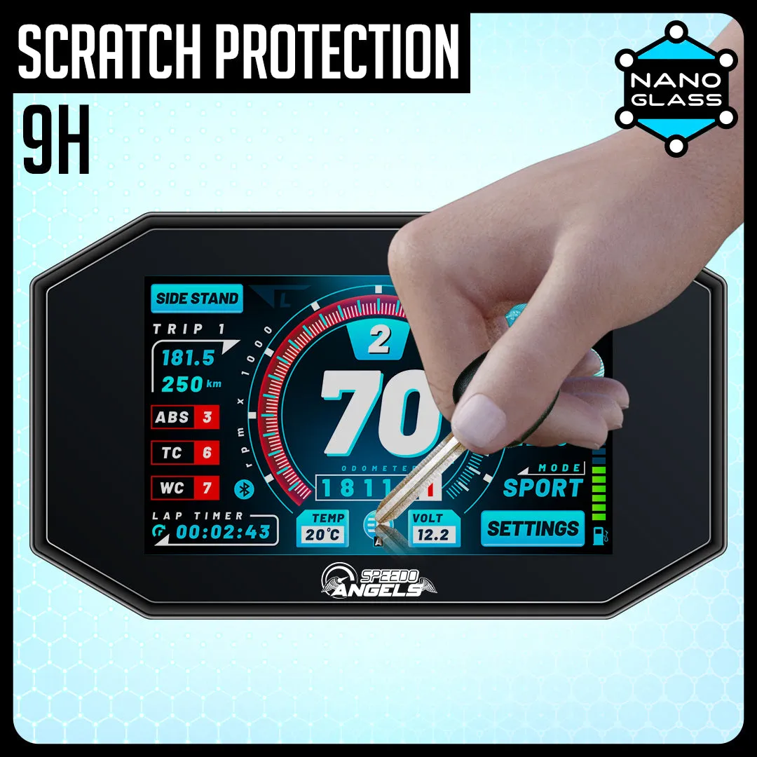 Speedo angels harley davidson boom! Box 6.5gt nano glass dashboard screen protector (2 x ultra-clear)(SAHA3NG2)