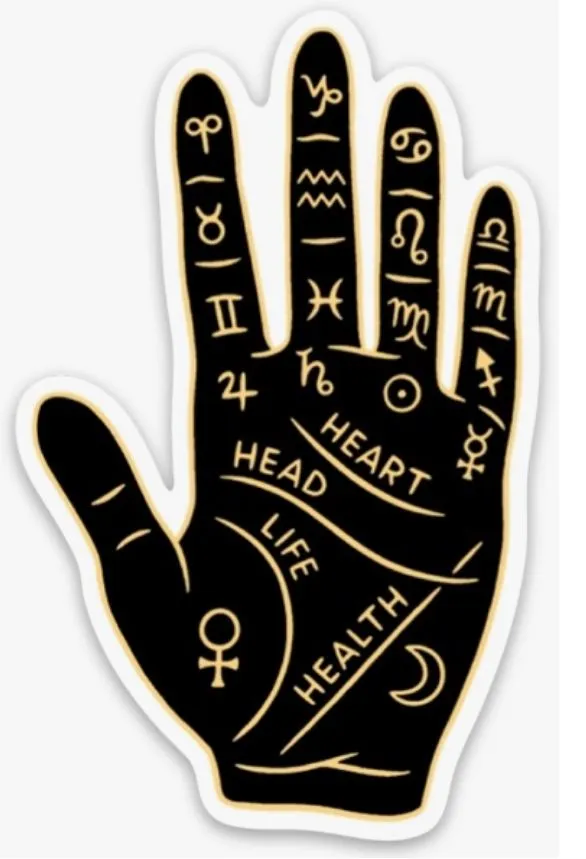 Sticker - Palm Reading Hand